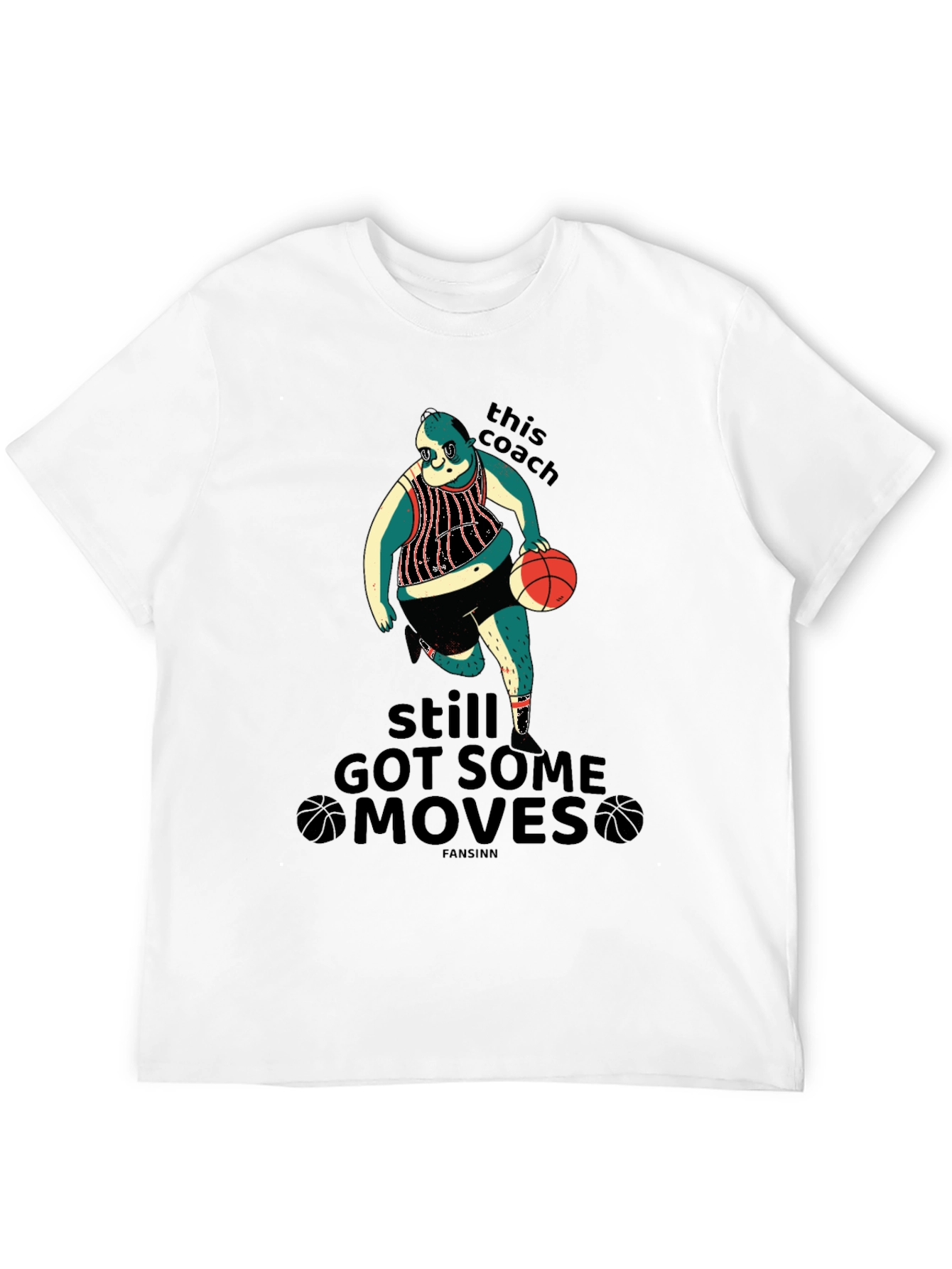 Funny Basketball Coach Graphic T-Shirt