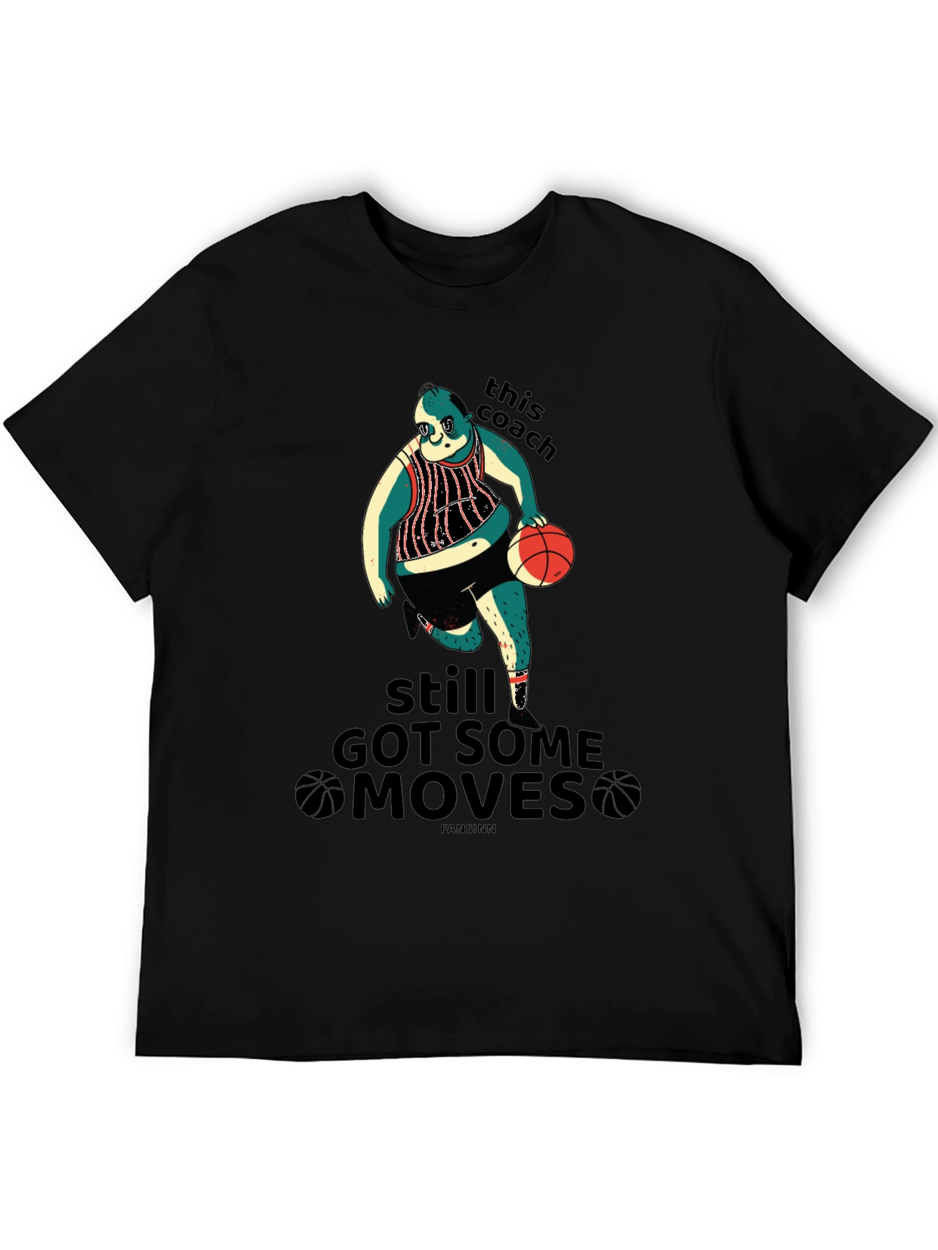 Funny Basketball Coach Graphic T-Shirt