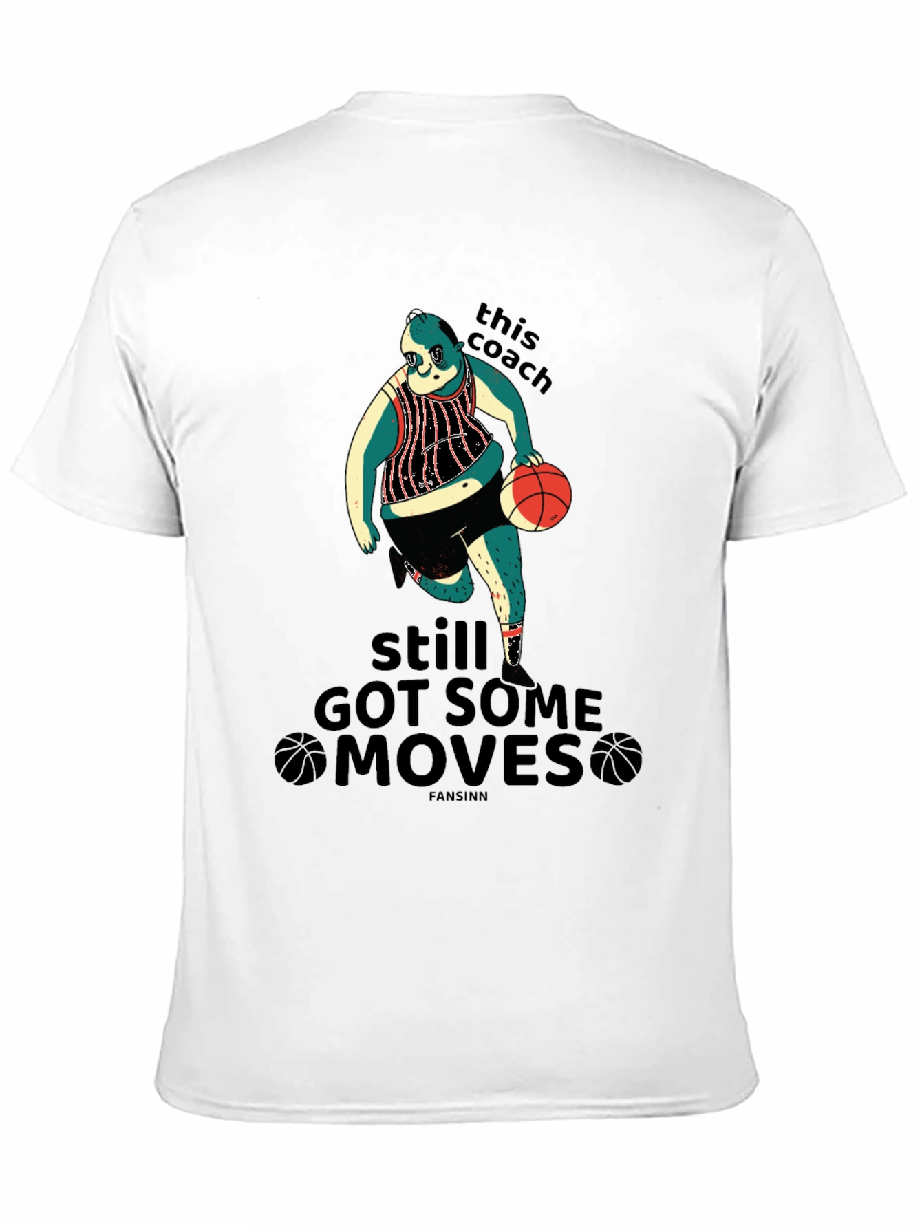 Funny Basketball Coach Graphic T-Shirt