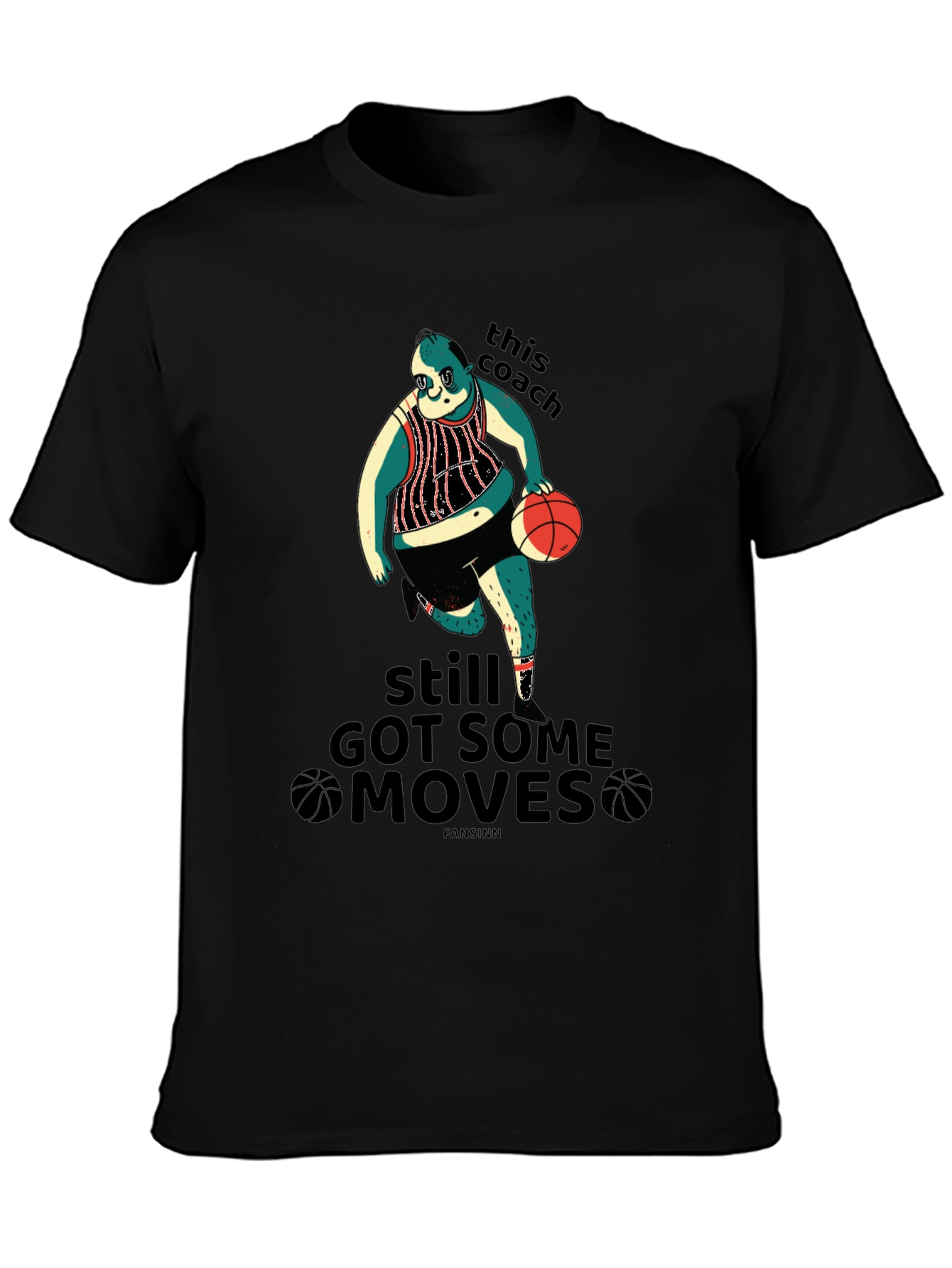 Funny Basketball Coach Graphic T-Shirt