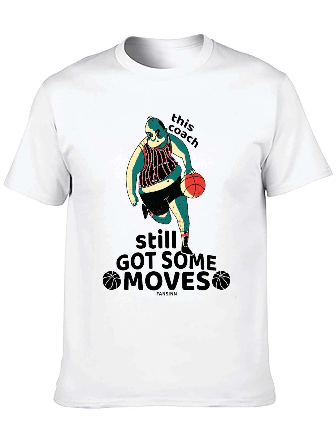 Funny Basketball Coach Graphic T-Shirt