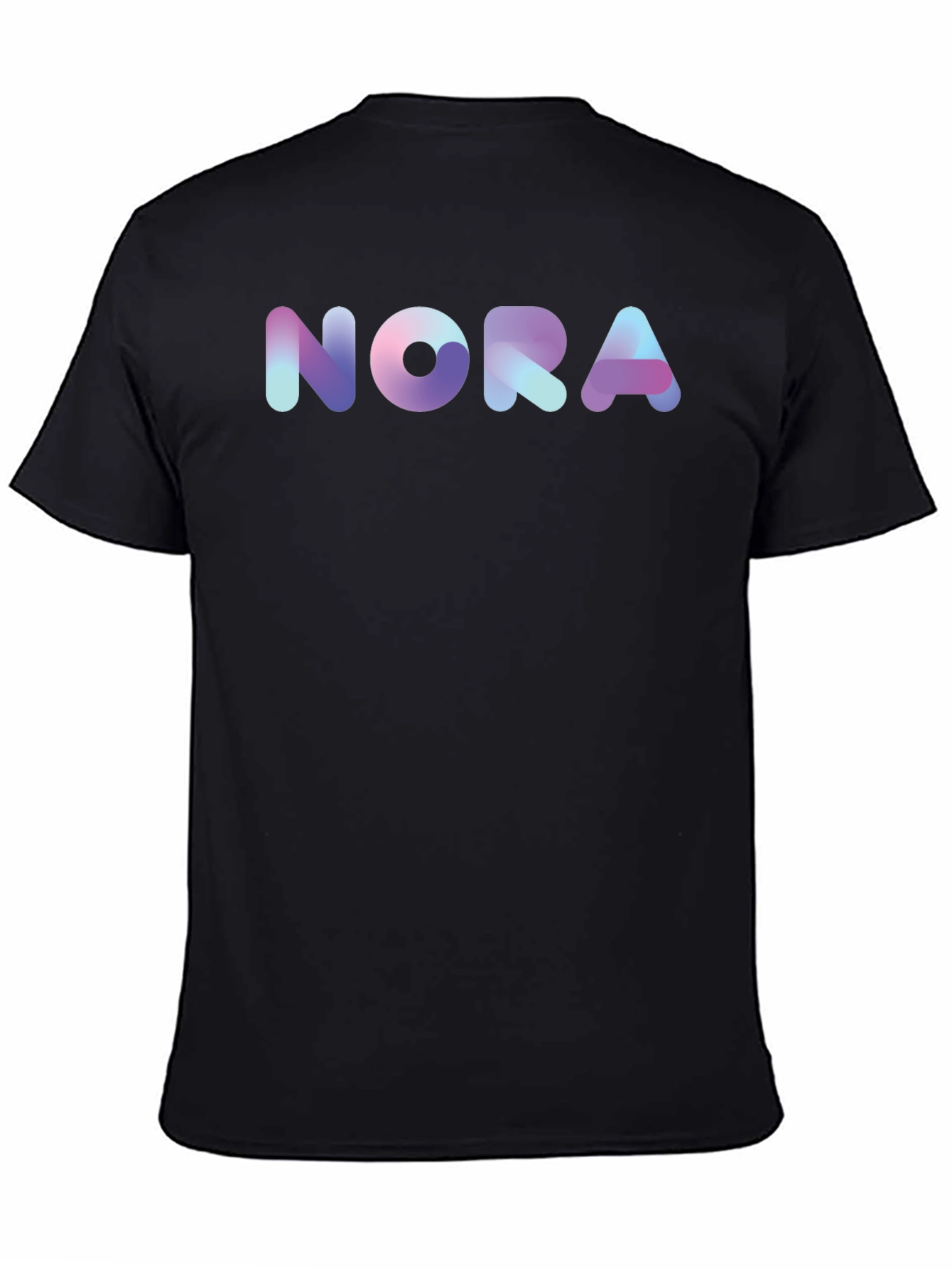 Nora Gradient Graphic Black T-Shirt