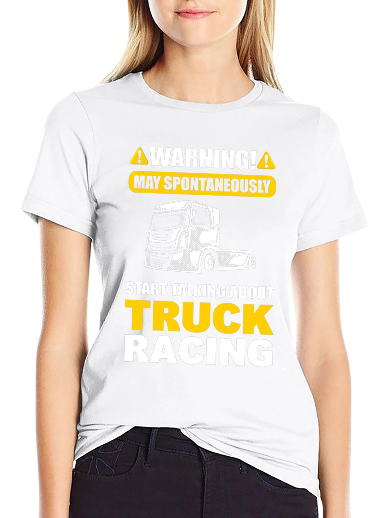 Warning Truck Racing T-Shirt