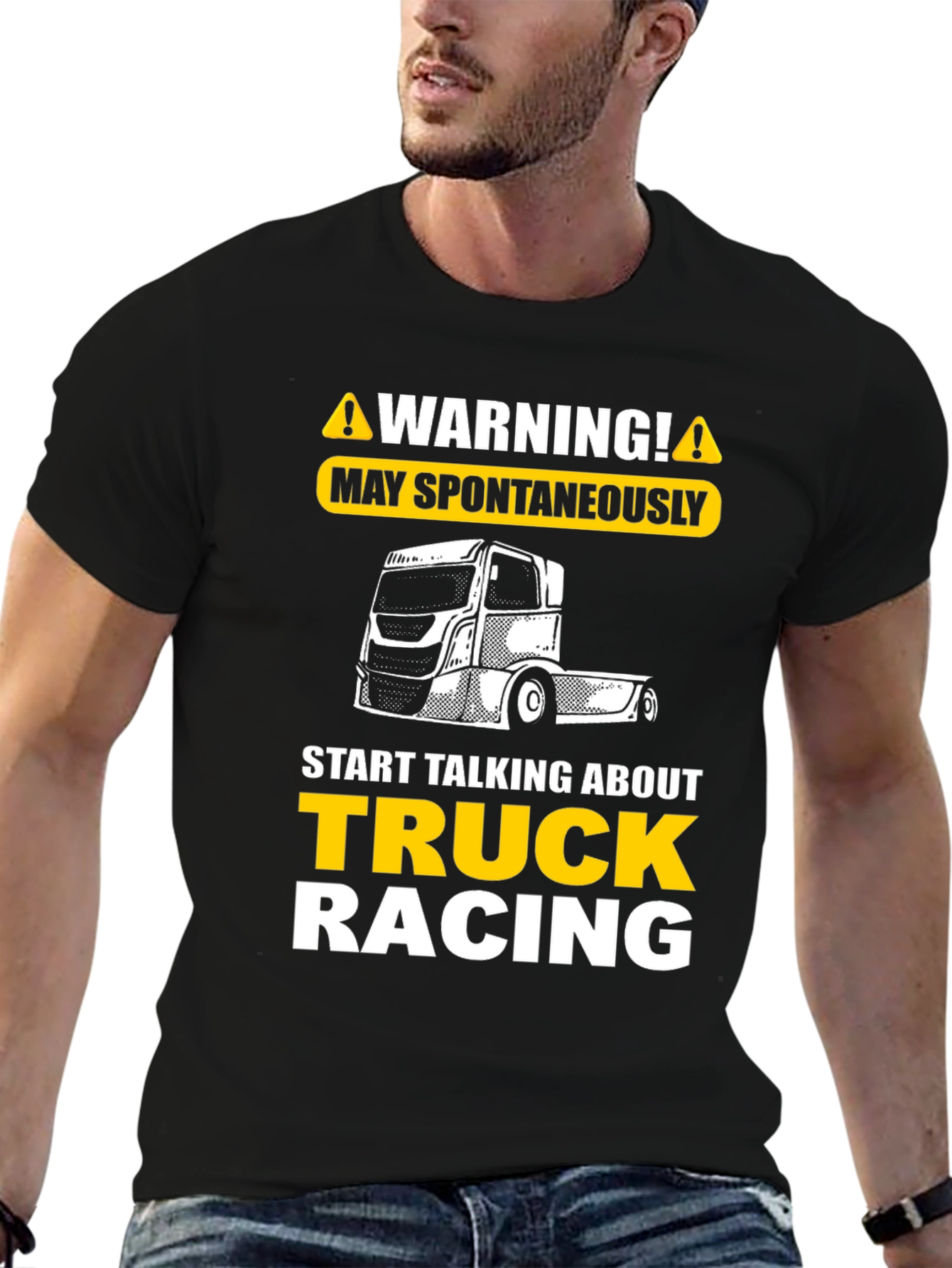 Warning Truck Racing T-Shirt
