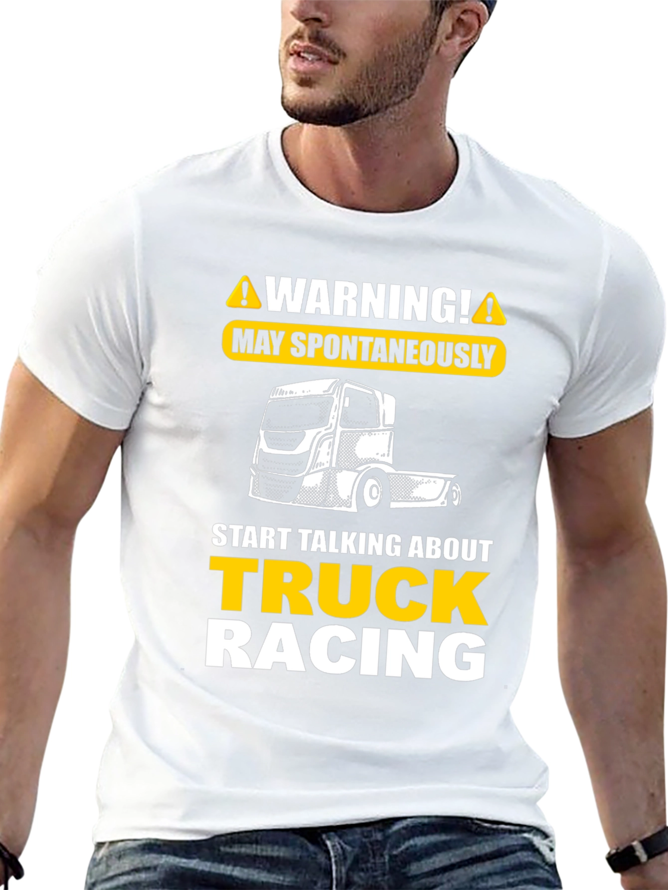 Warning Truck Racing T-Shirt