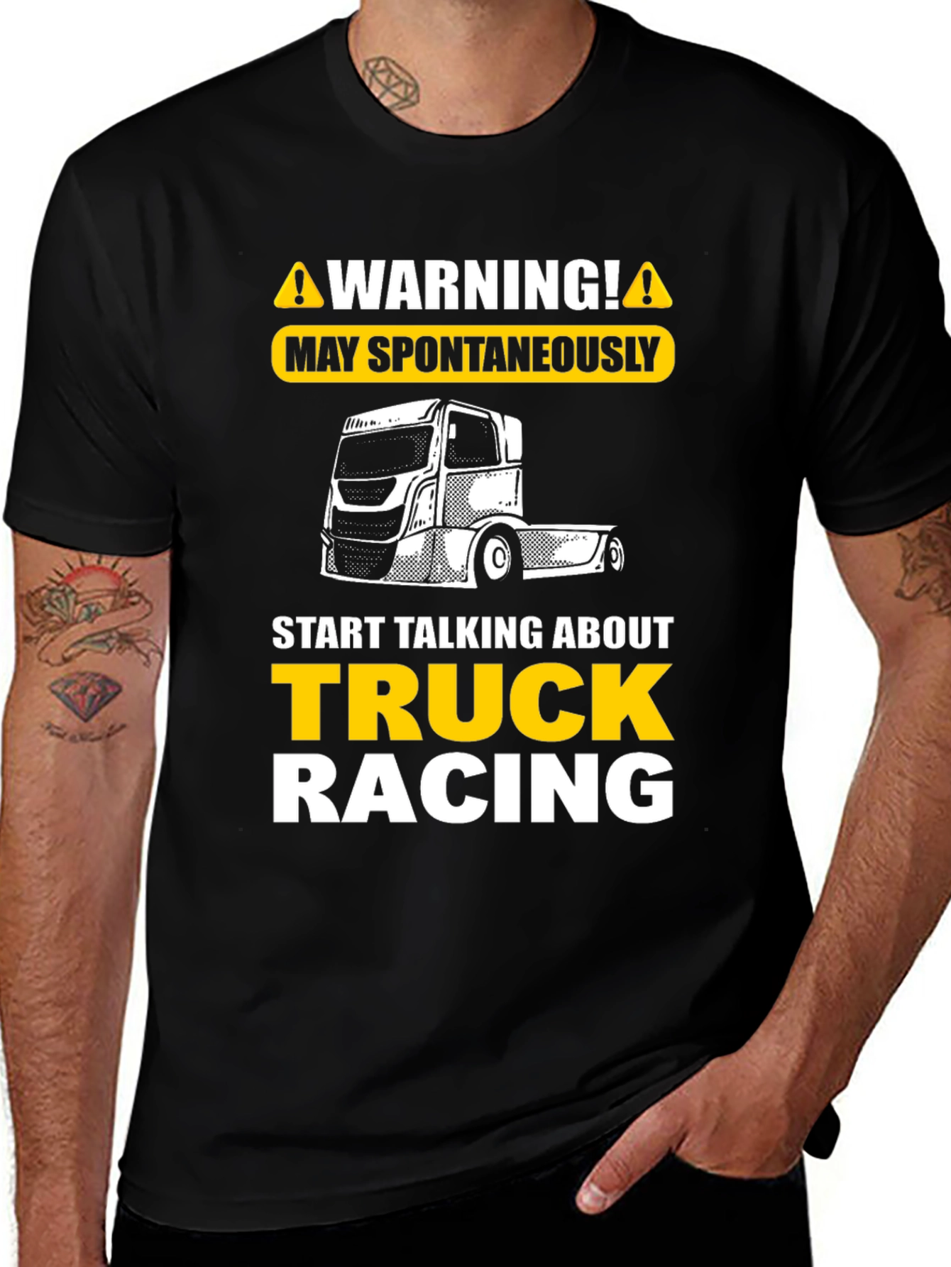 Warning Truck Racing T-Shirt