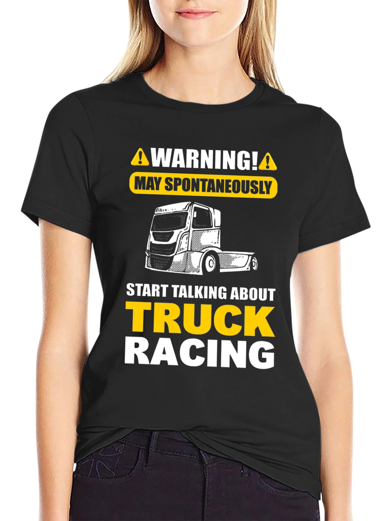 Warning Truck Racing T-Shirt