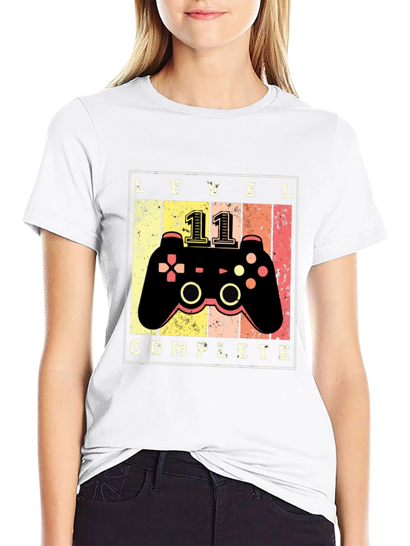 Level 11 Complete Gaming T-Shirt - Gamer Gift
