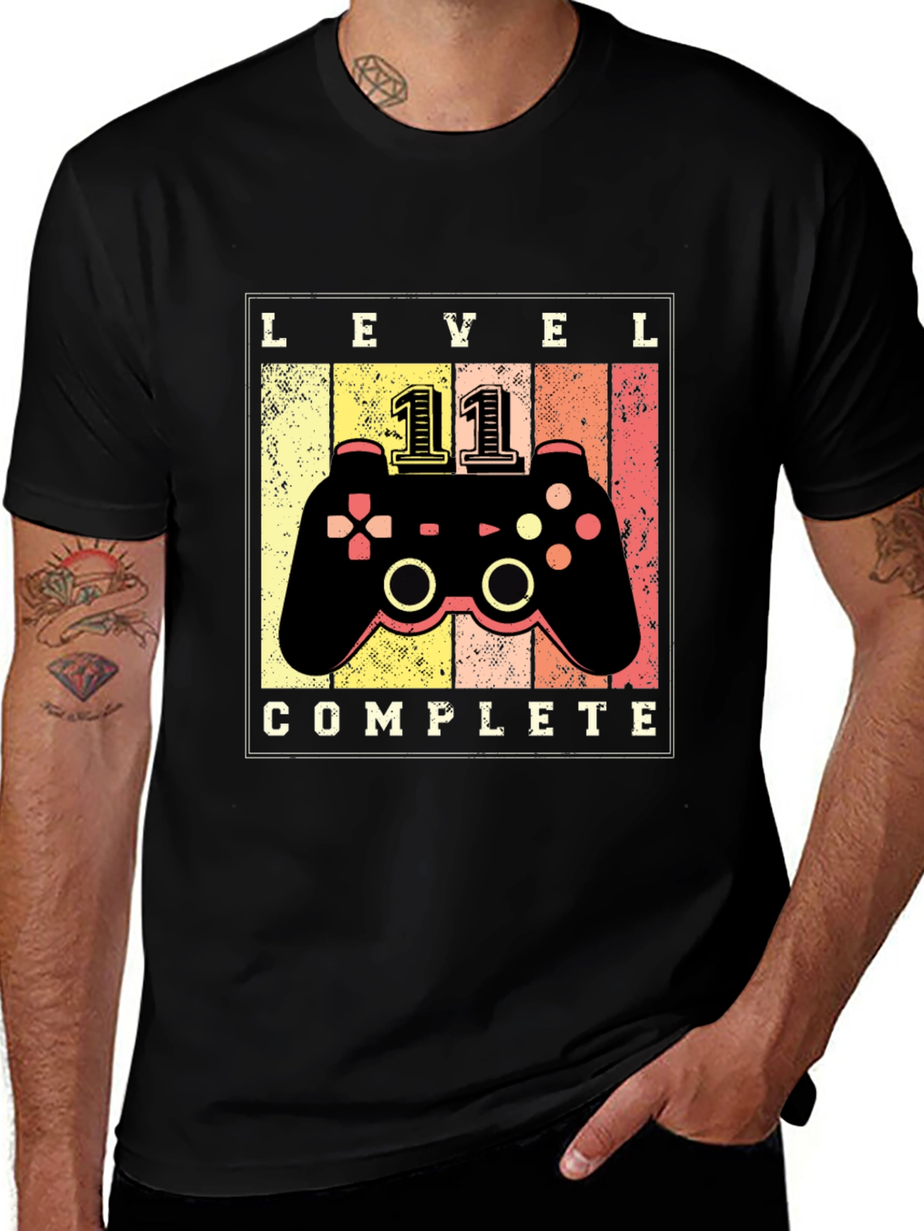 Level 11 Complete Gaming T-Shirt - Gamer Gift