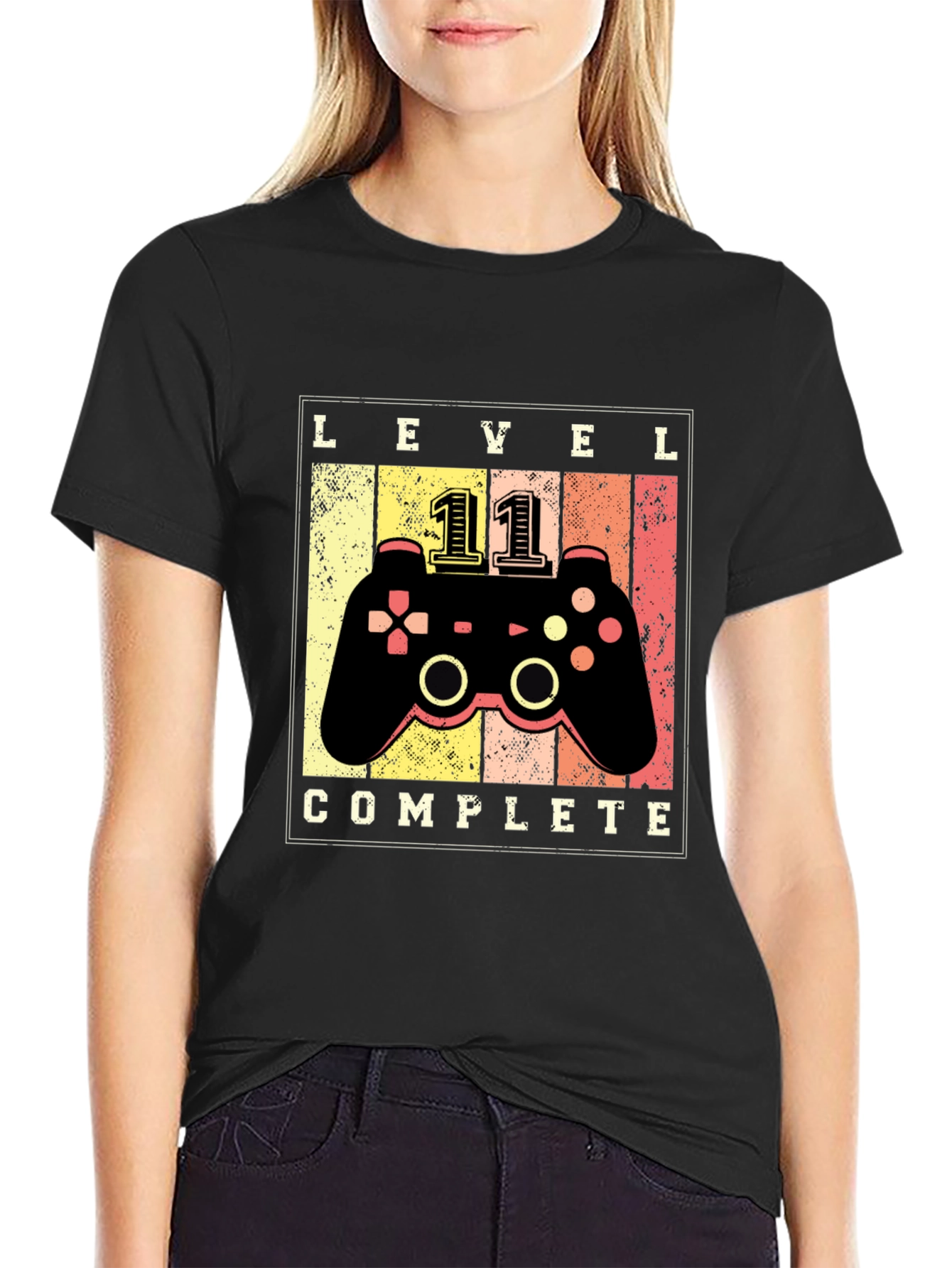 Level 11 Complete Gaming T-Shirt - Gamer Gift