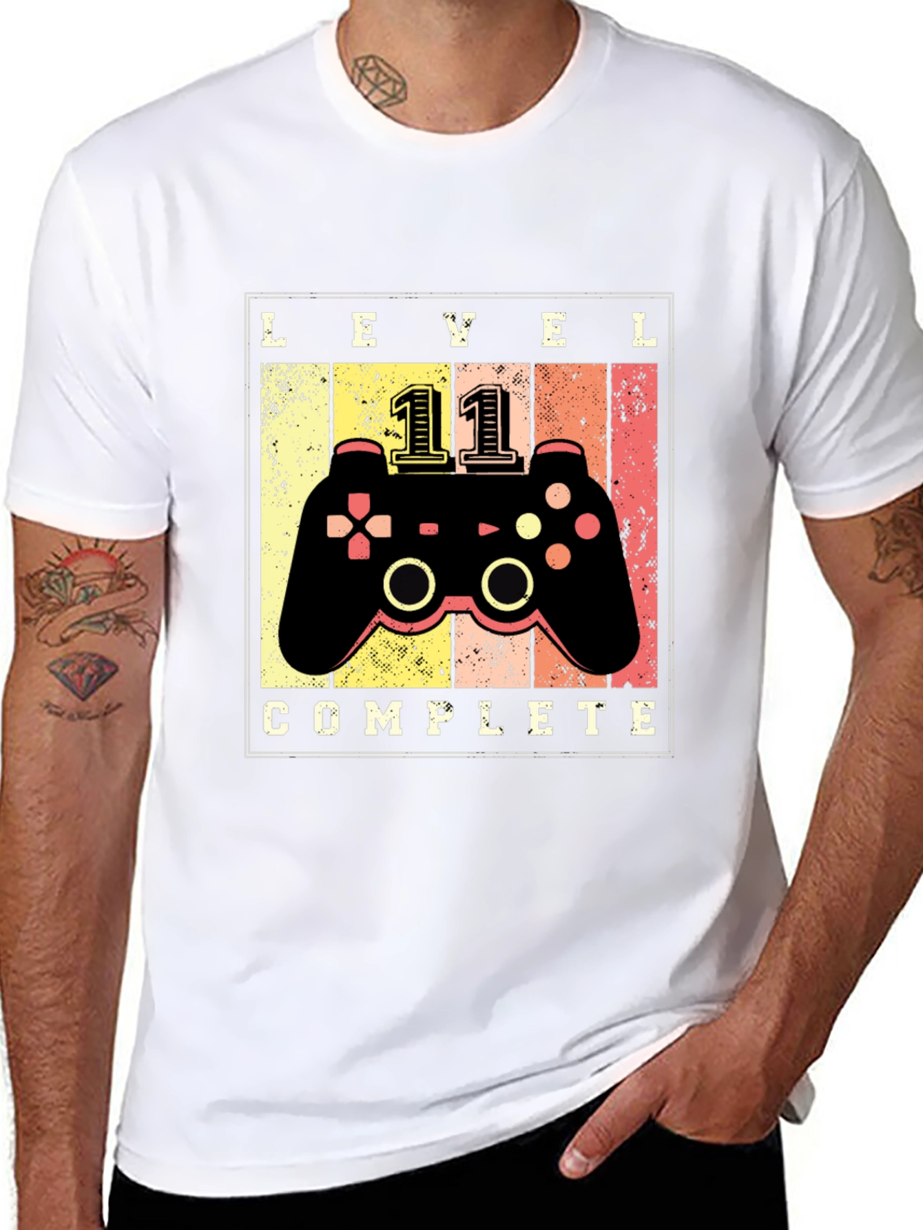 Level 11 Complete Gaming T-Shirt - Gamer Gift