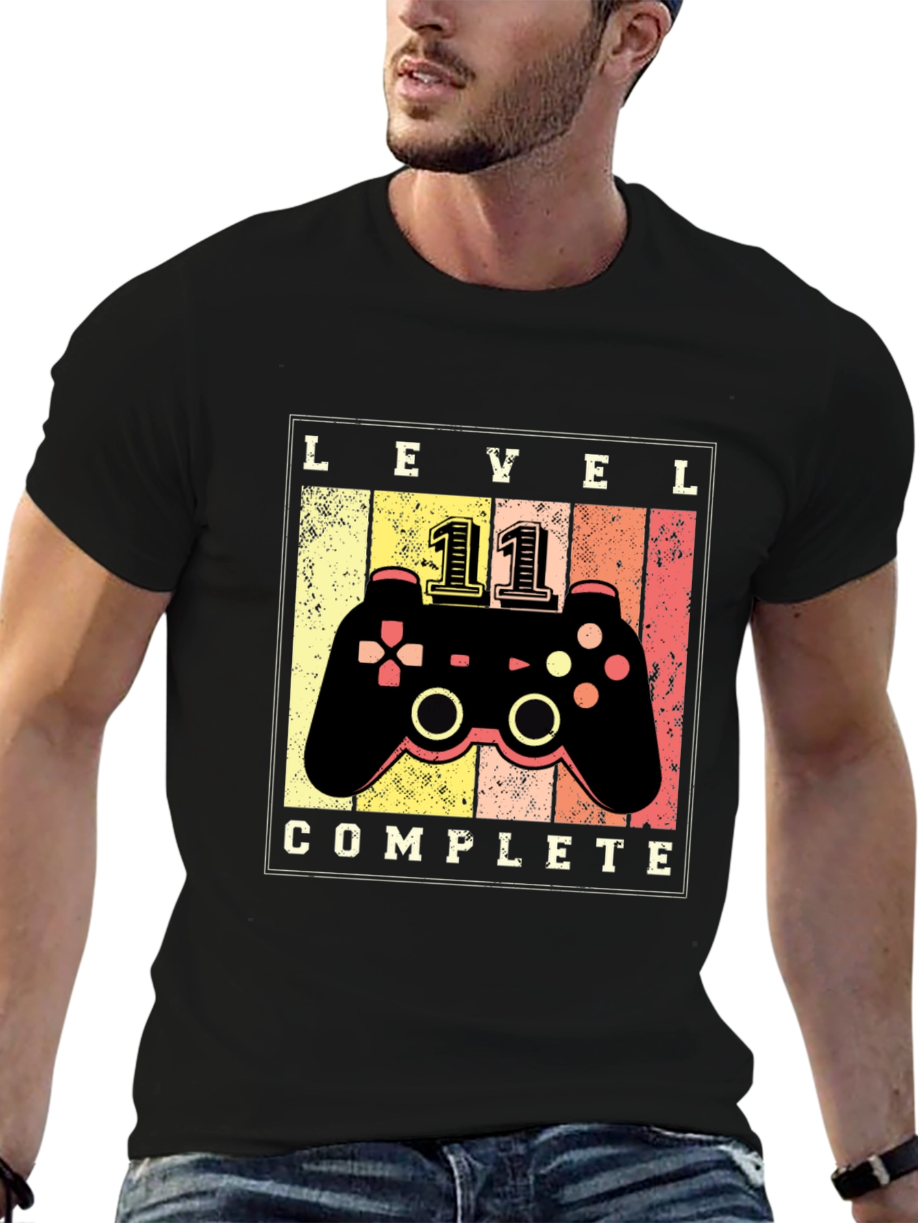 Level 11 Complete Gaming T-Shirt - Gamer Gift