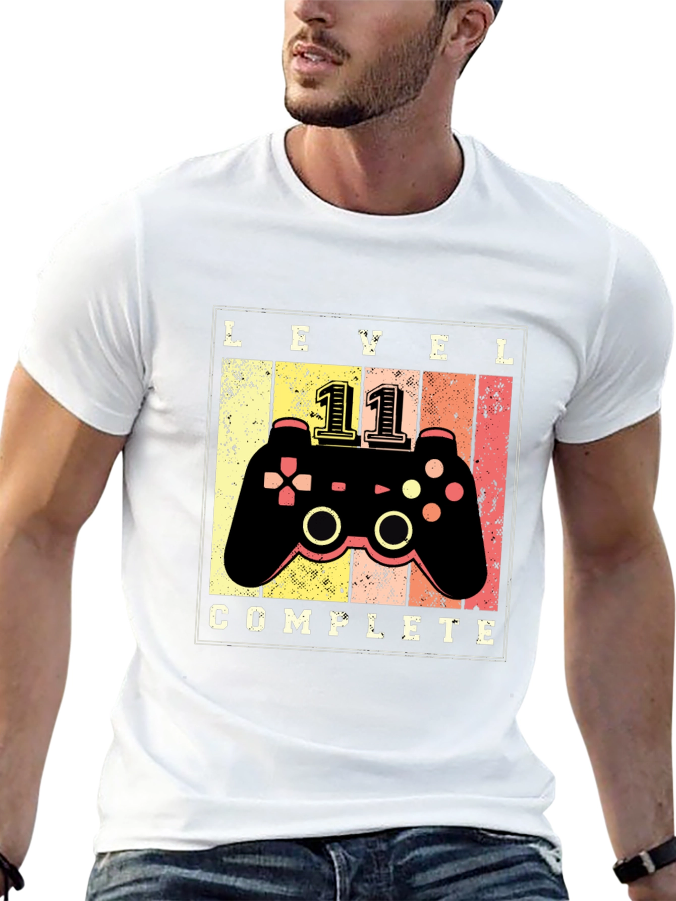 Level 11 Complete Gaming T-Shirt - Gamer Gift