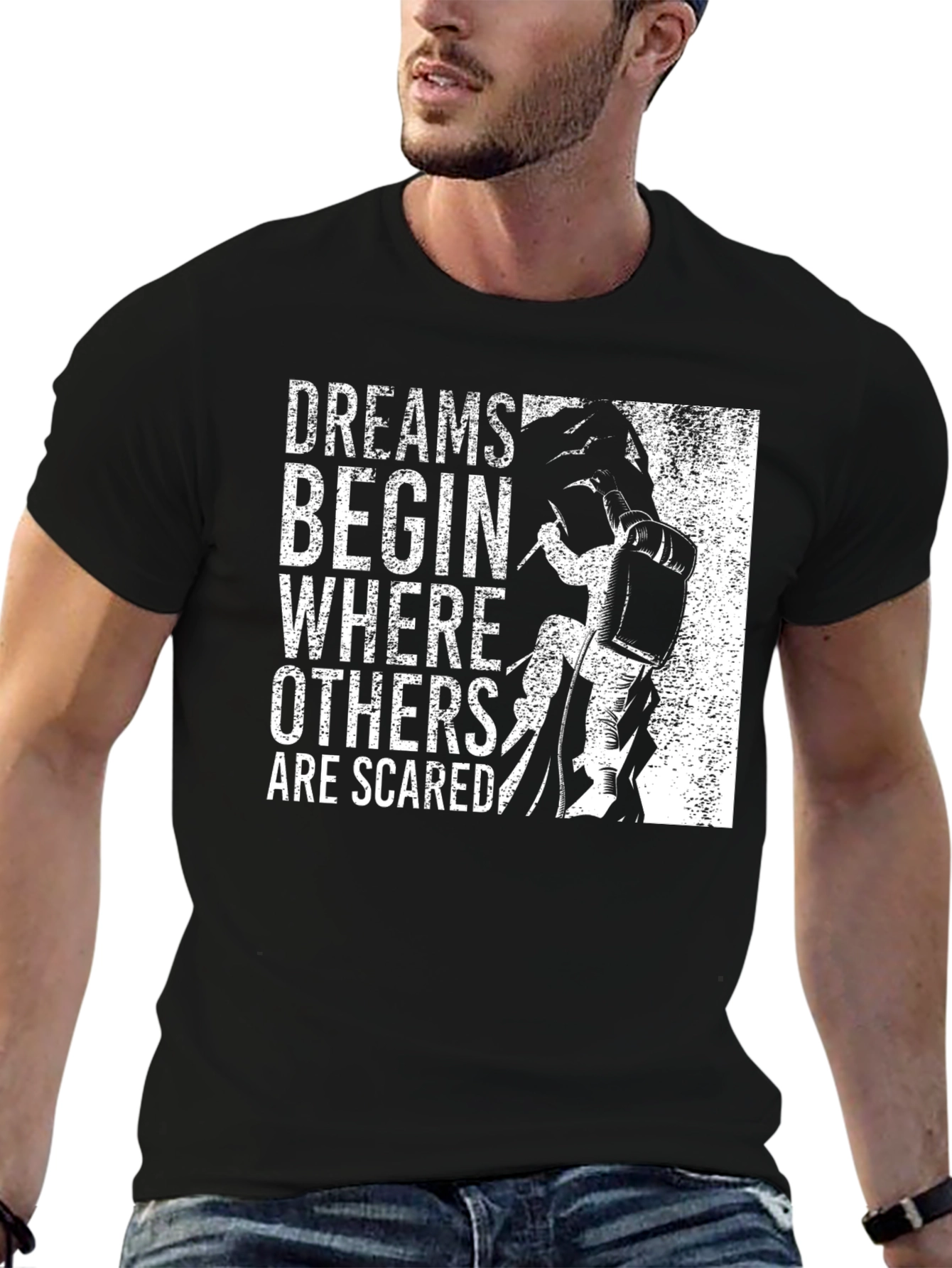 Dreams Begin T-Shirt: Inspirational Graphic Tee