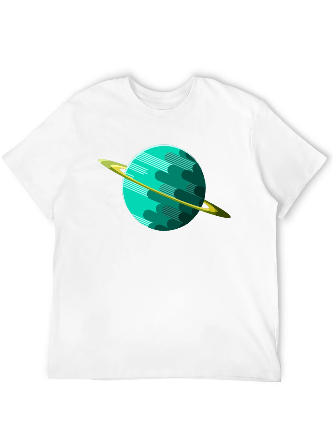 Planet Graphic Tee - Black Cotton Shirt