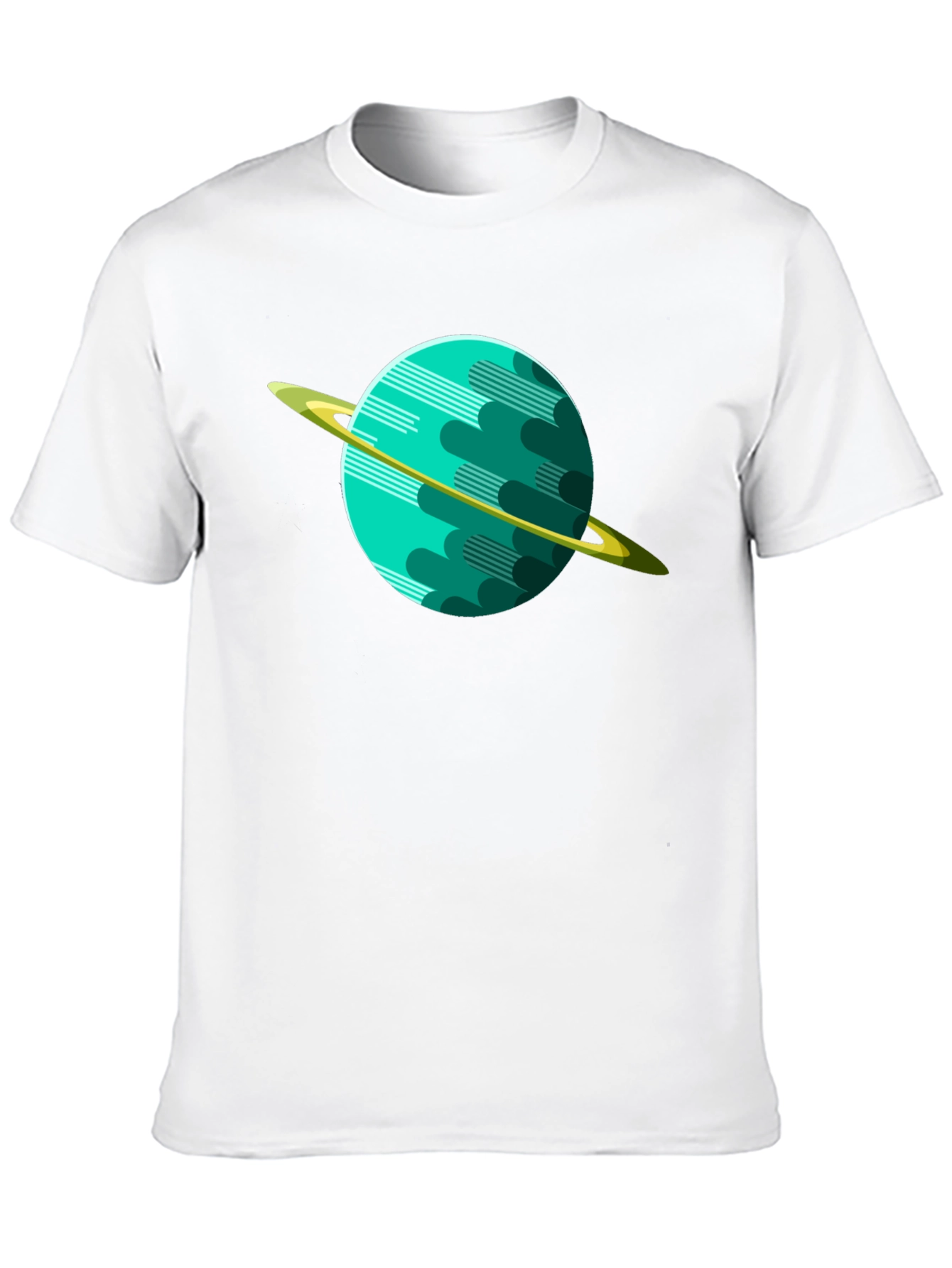 Planet Graphic Tee - Black Cotton Shirt