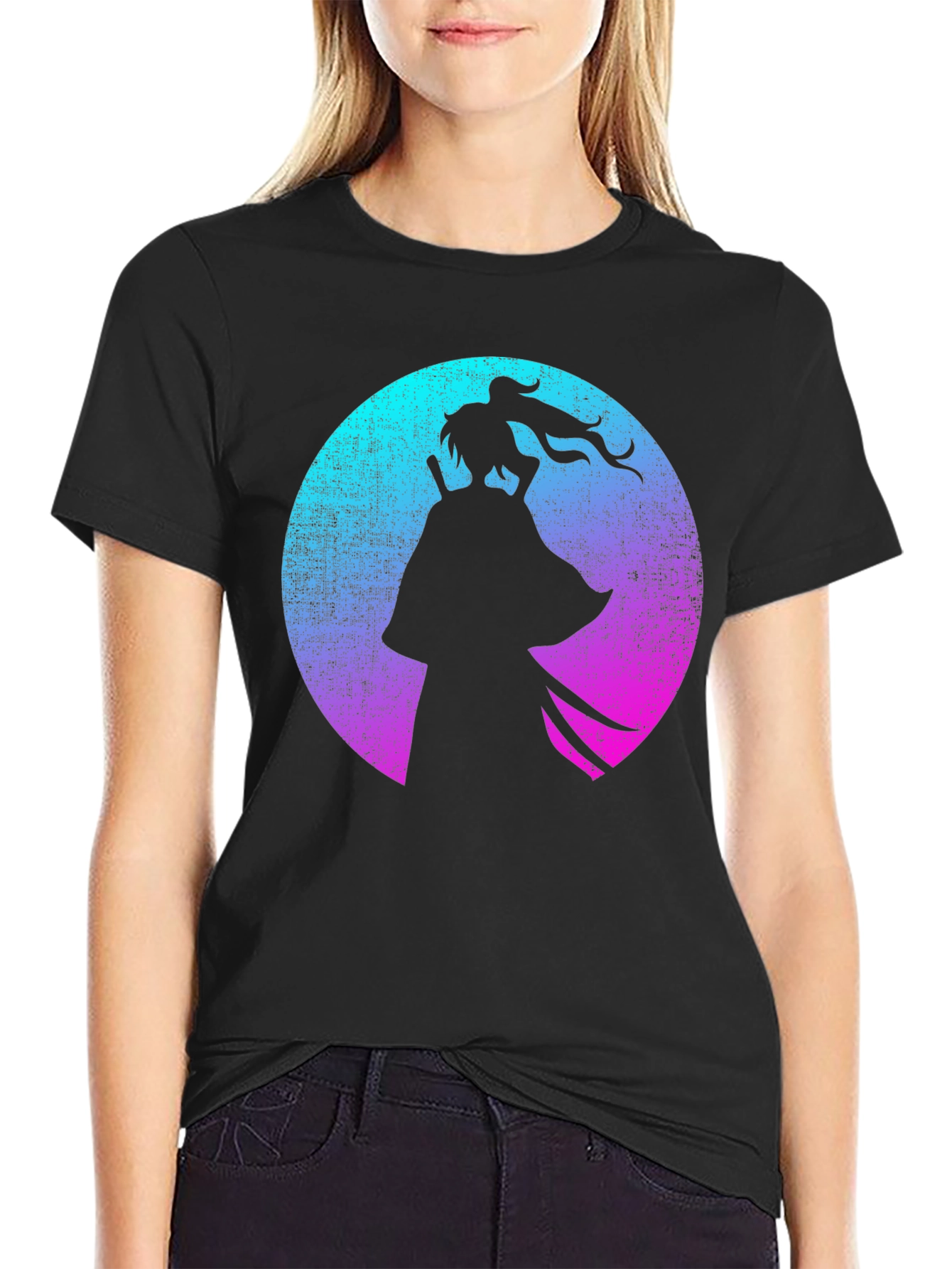 Samurai Silhouette Graphic Tee