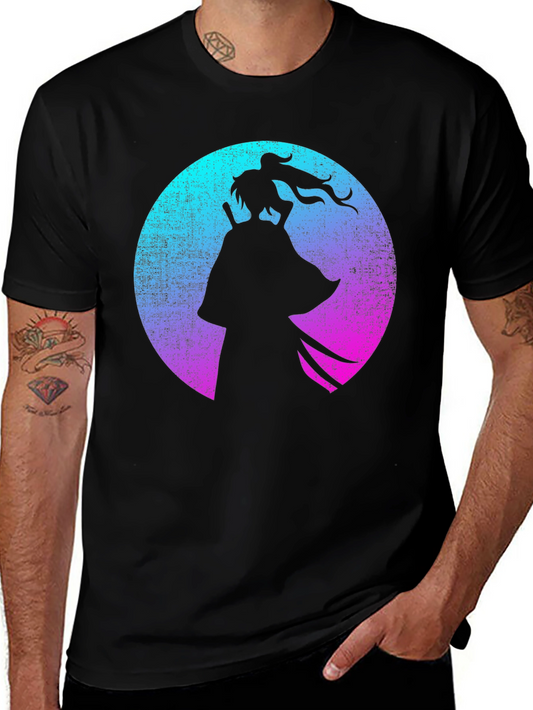 Samurai Silhouette Graphic Tee