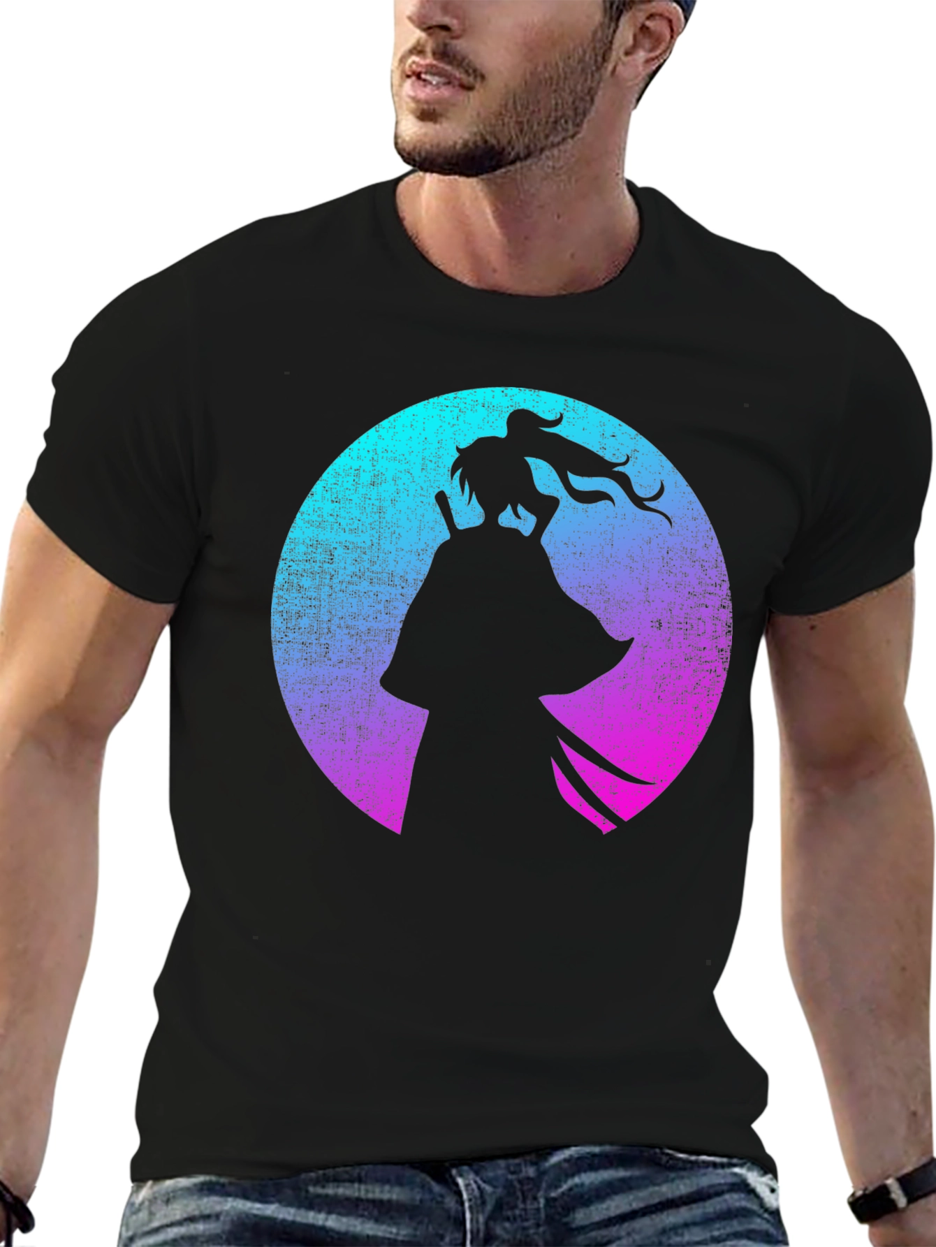Samurai Silhouette Graphic Tee