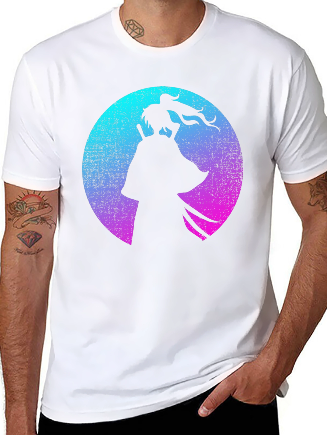 Samurai Silhouette Graphic Tee