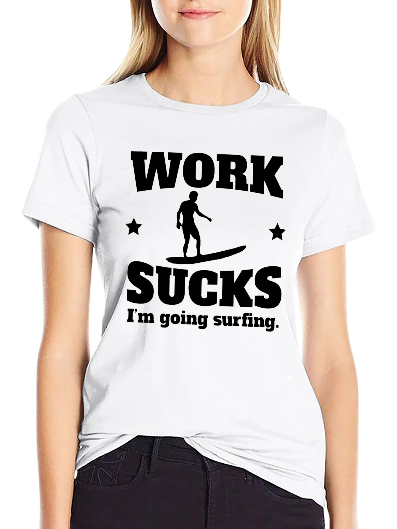 Work Sucks Surfing T-Shirt