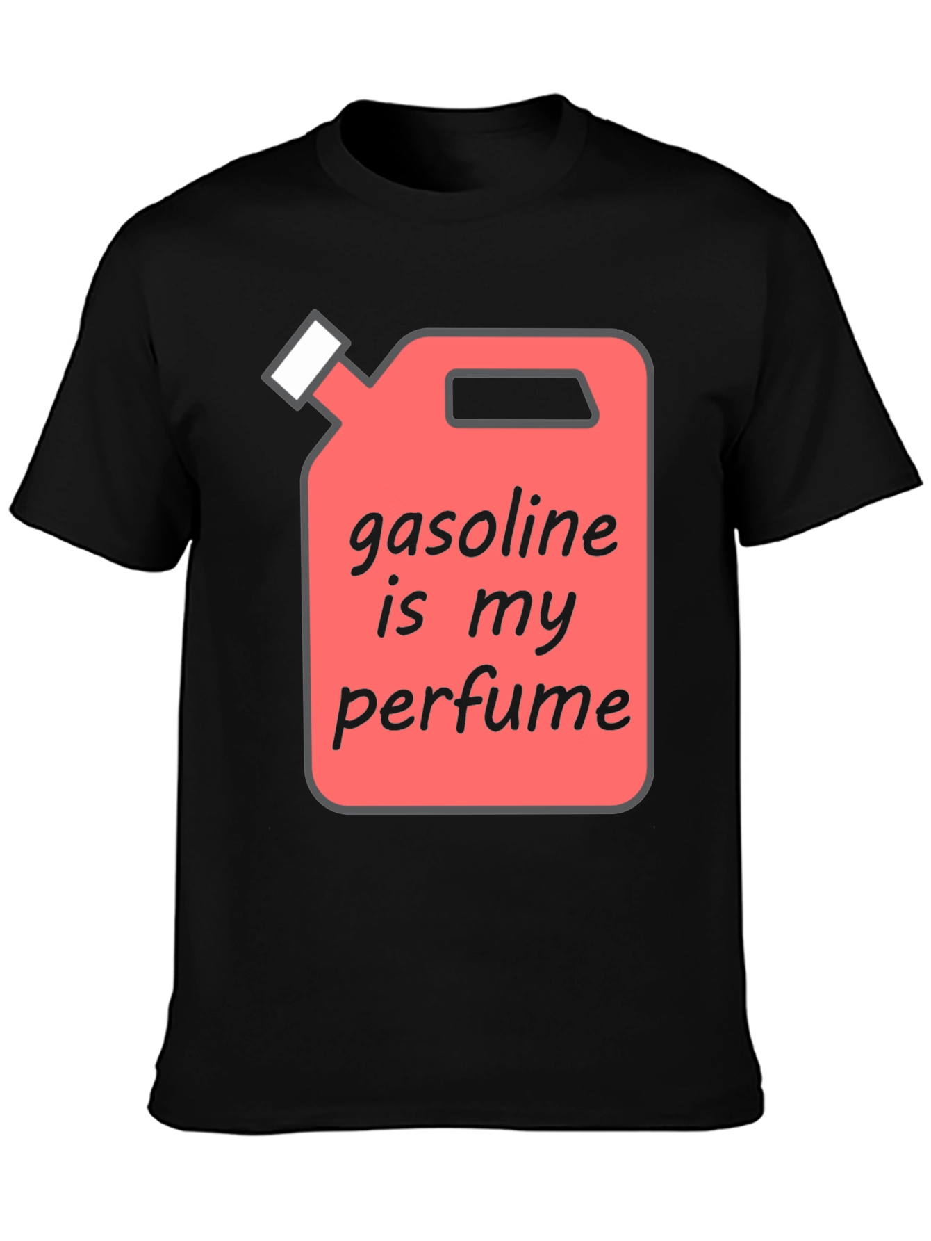 Gasoline Perfume Graphic Tee - Quirky & Fun T-Shirt
