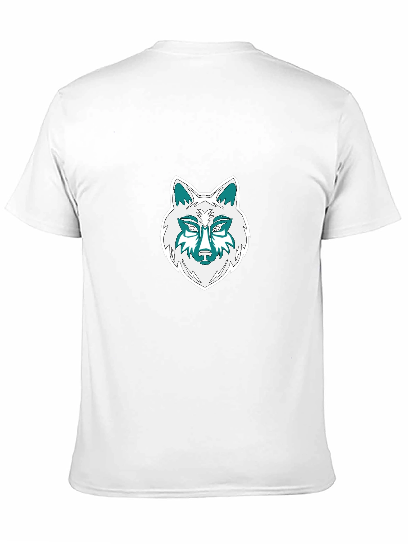 Wolf Graphic Tee - Black Cotton Blend T-Shirt