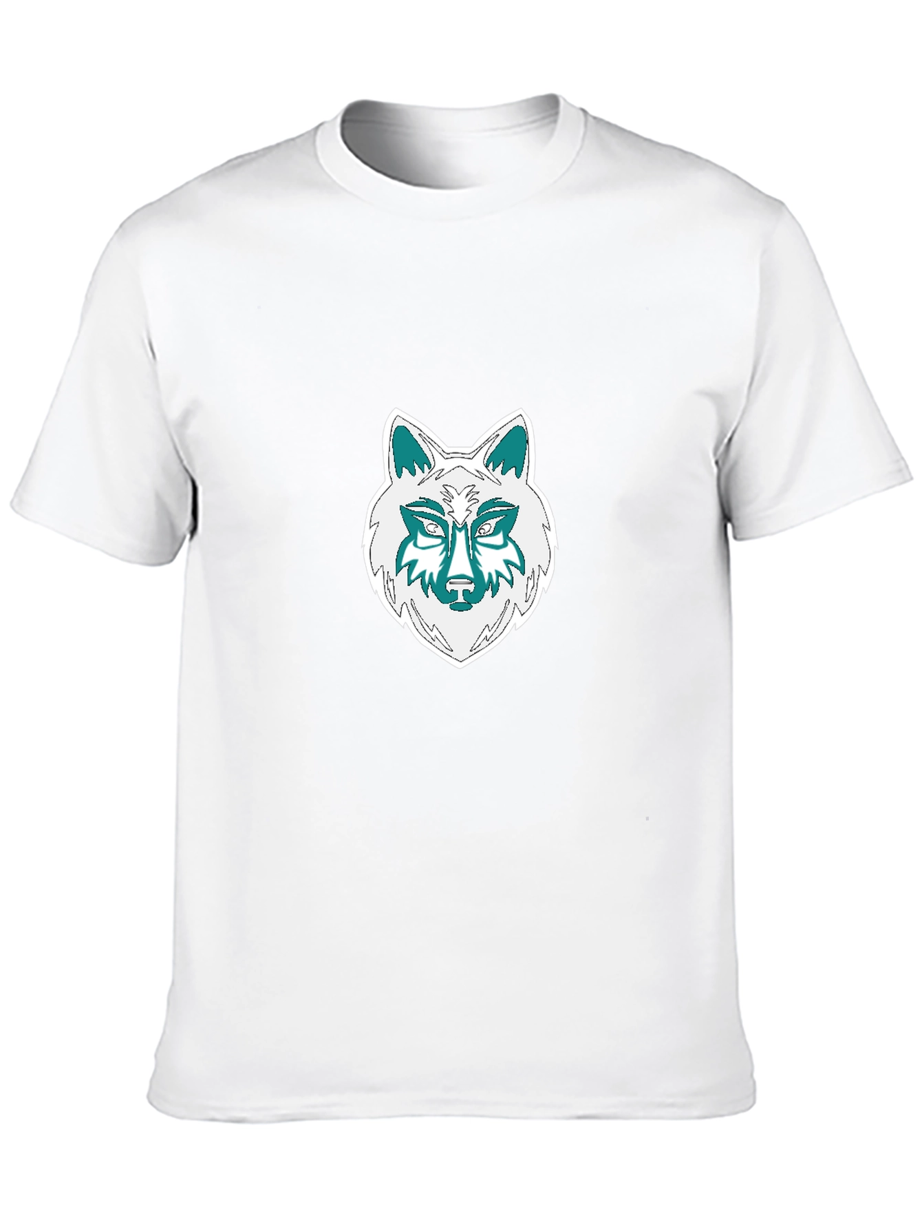 Wolf Graphic Tee - Black Cotton Blend T-Shirt