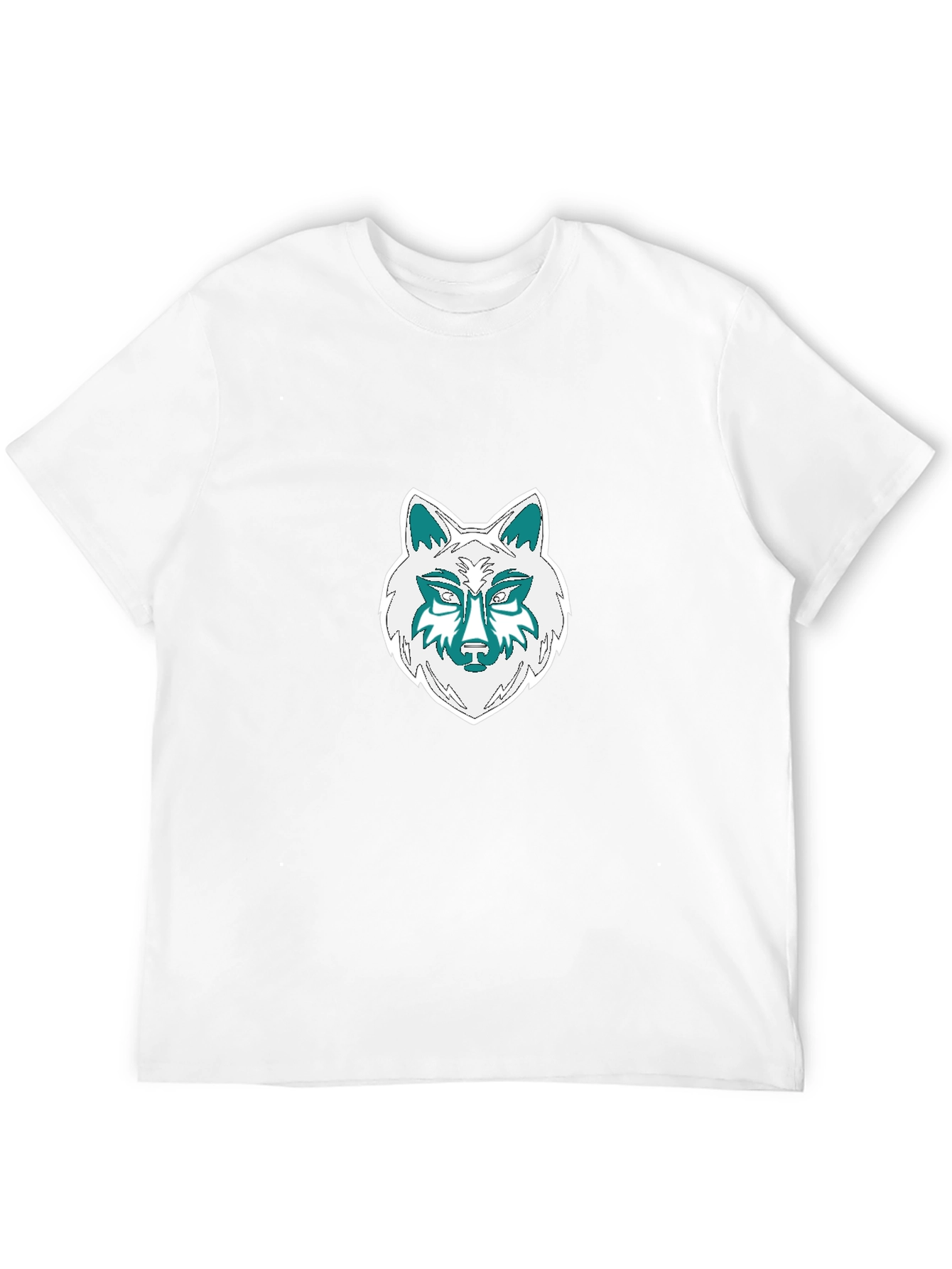Wolf Graphic Tee - Black Cotton Blend T-Shirt