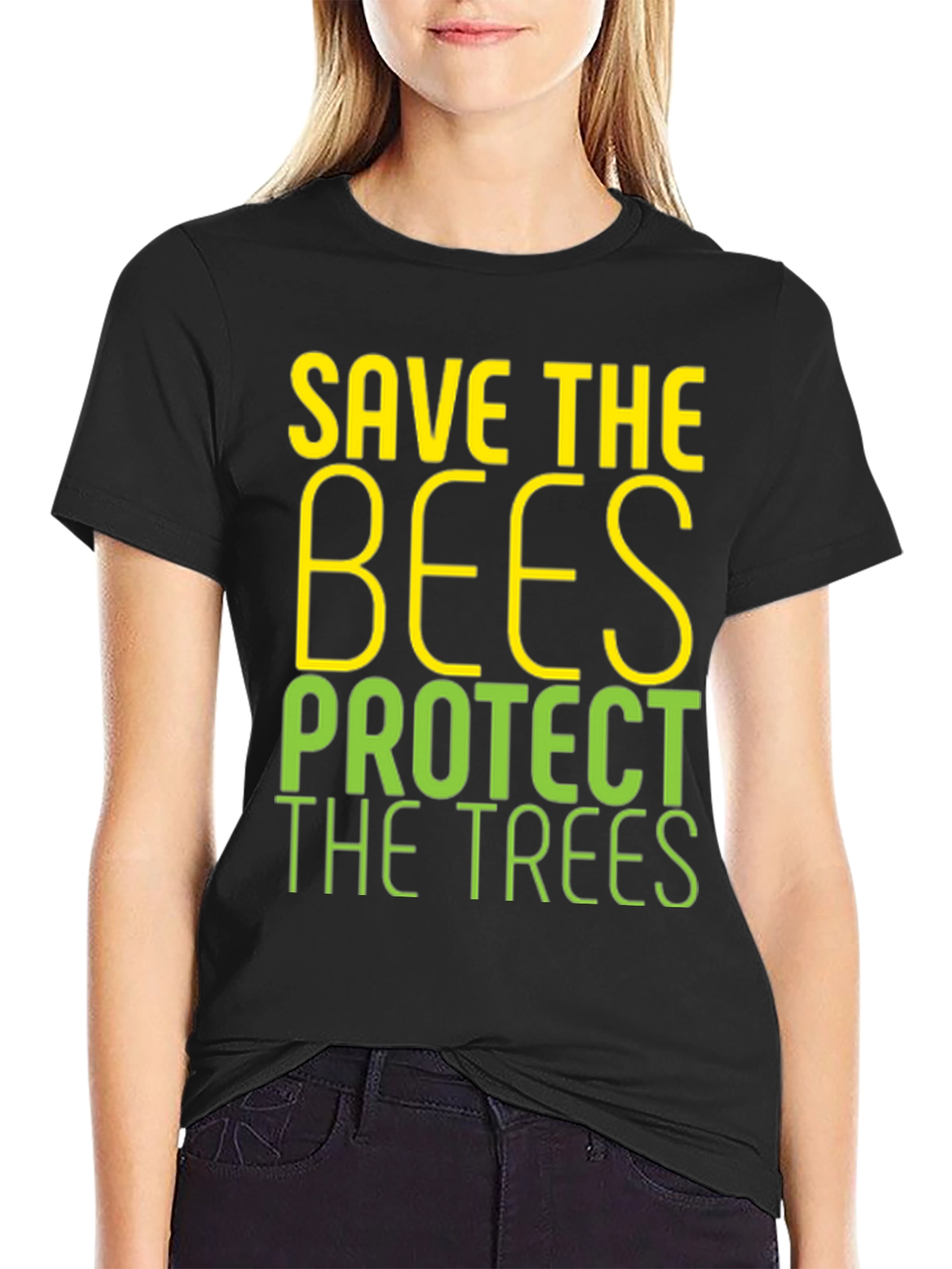 Save the Bees Protect the Trees Graphic Tee