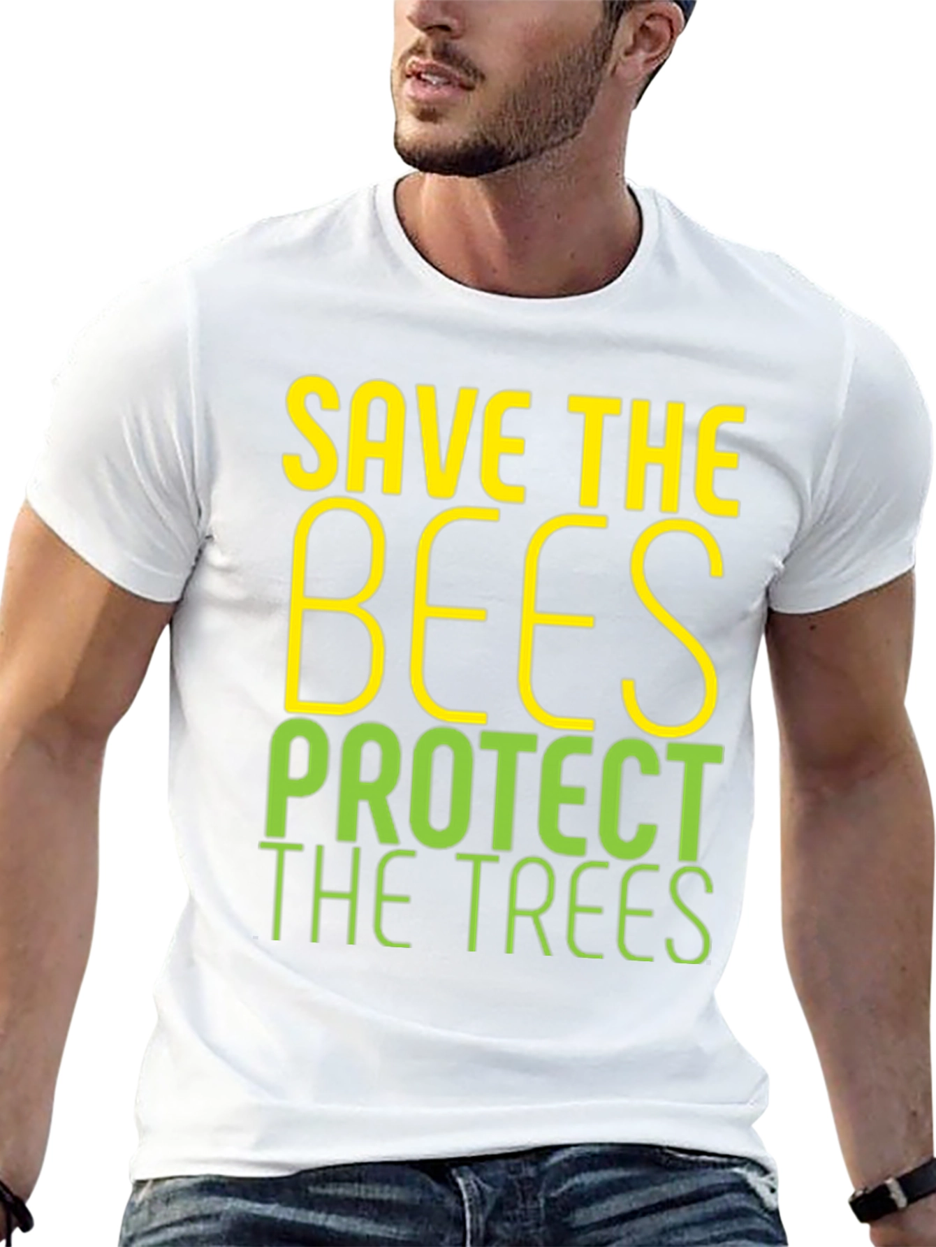 Save the Bees Protect the Trees Graphic Tee