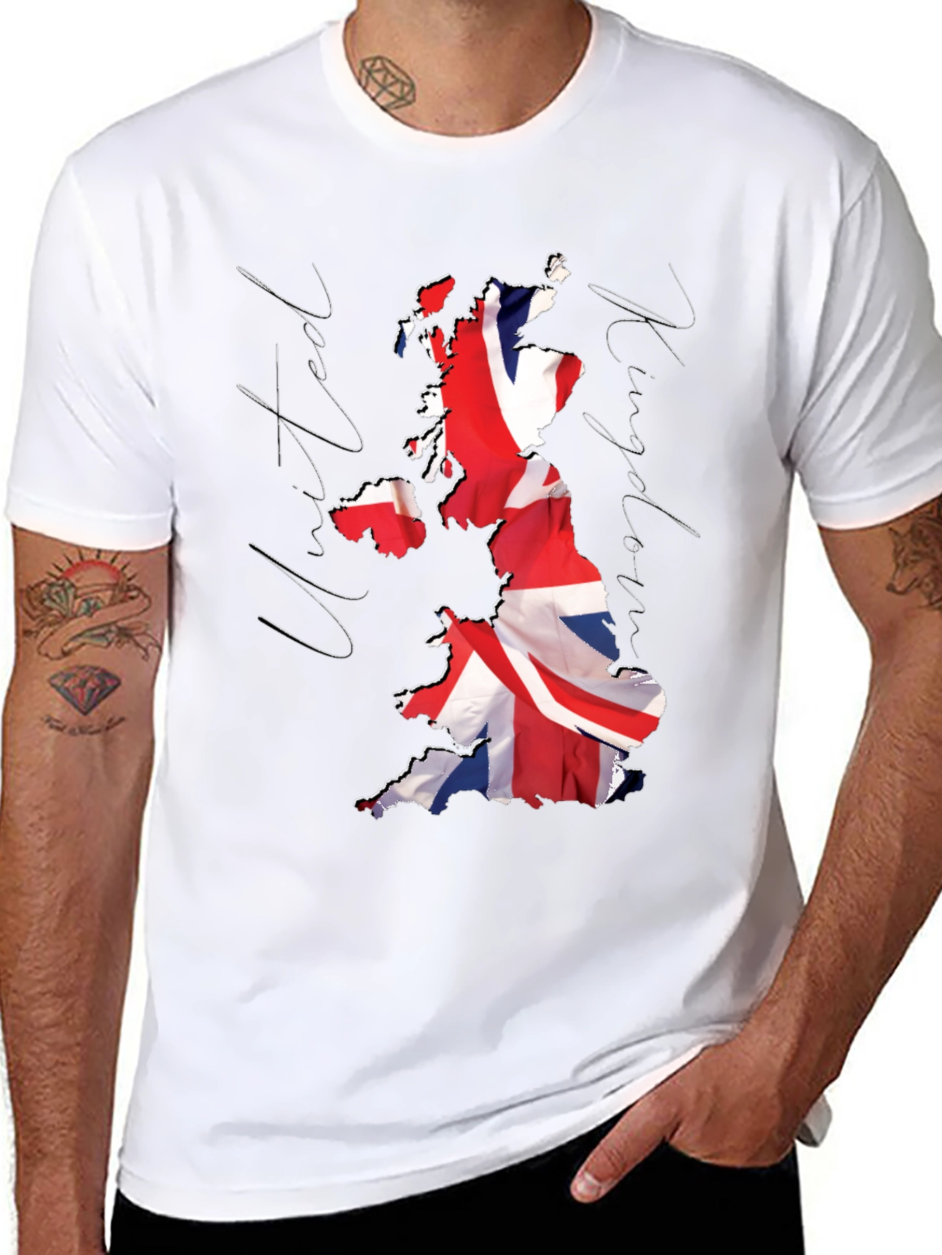 Union Jack Map T-Shirt - United Kingdom Pride