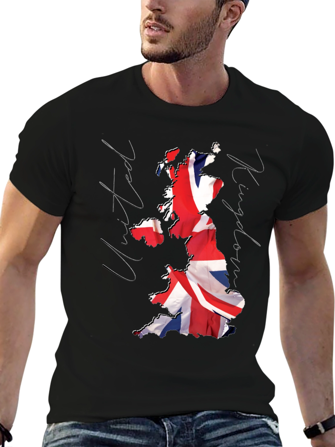 Union Jack Map T-Shirt - United Kingdom Pride