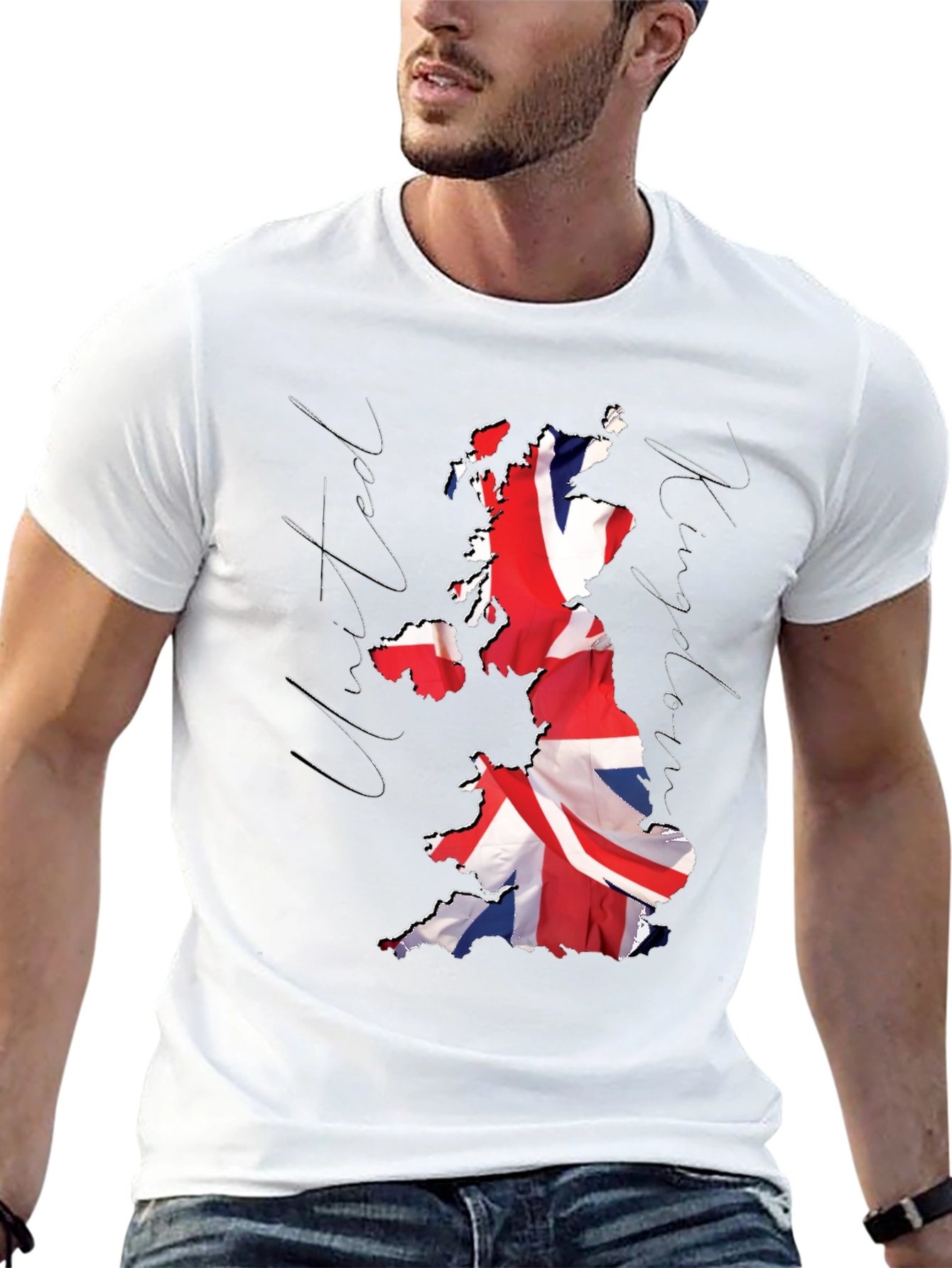 Union Jack Map T-Shirt - United Kingdom Pride