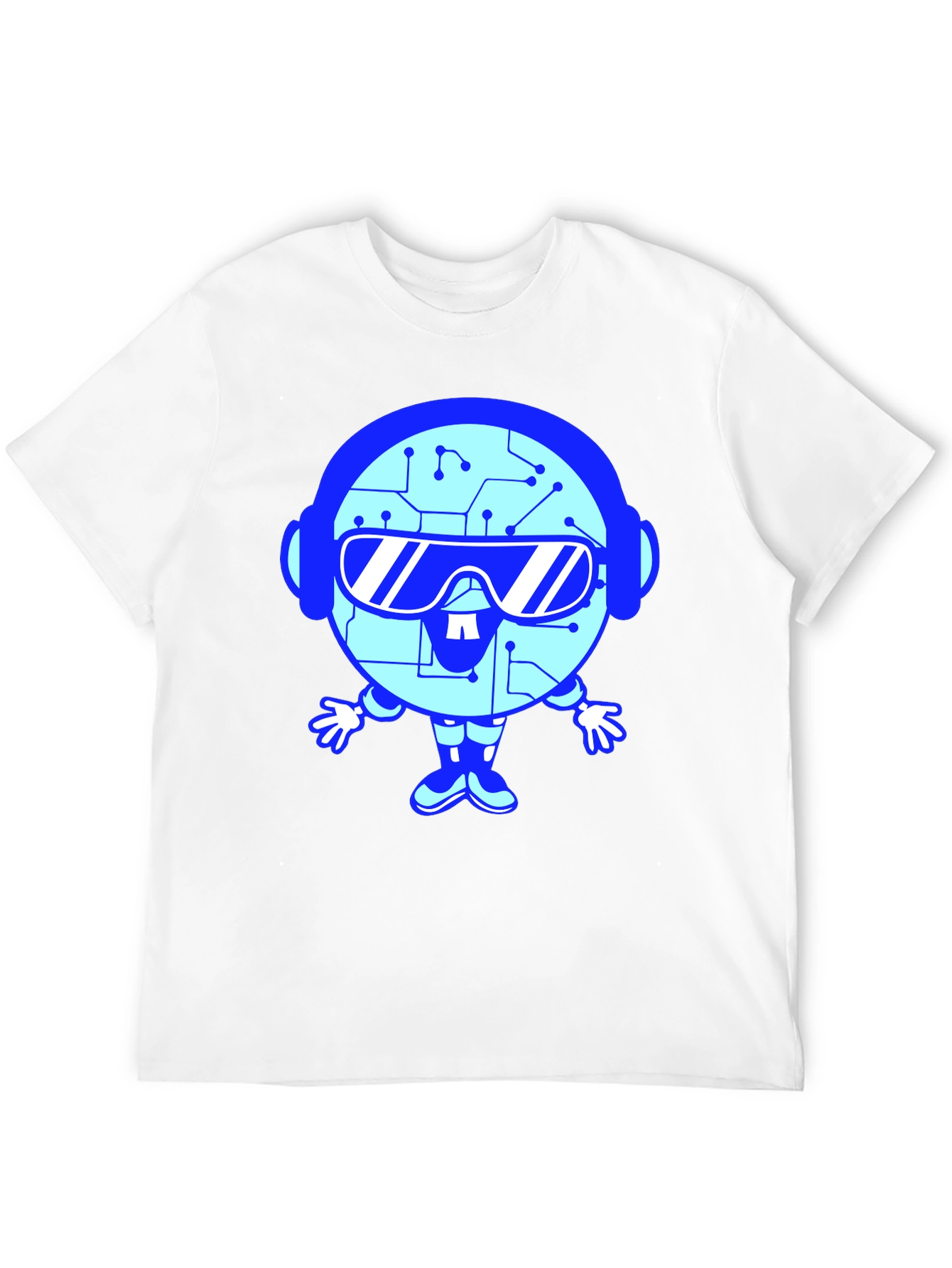 Tech Bot Graphic T-Shirt - Cool Geeky Style