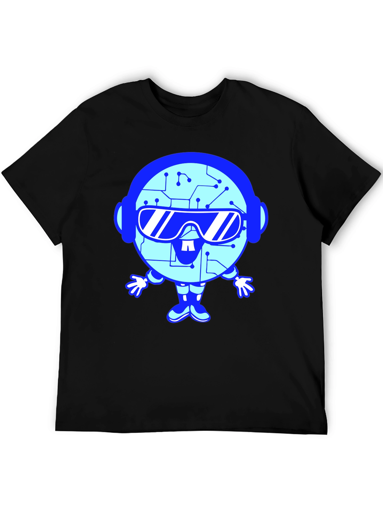 Tech Bot Graphic T-Shirt - Cool Geeky Style