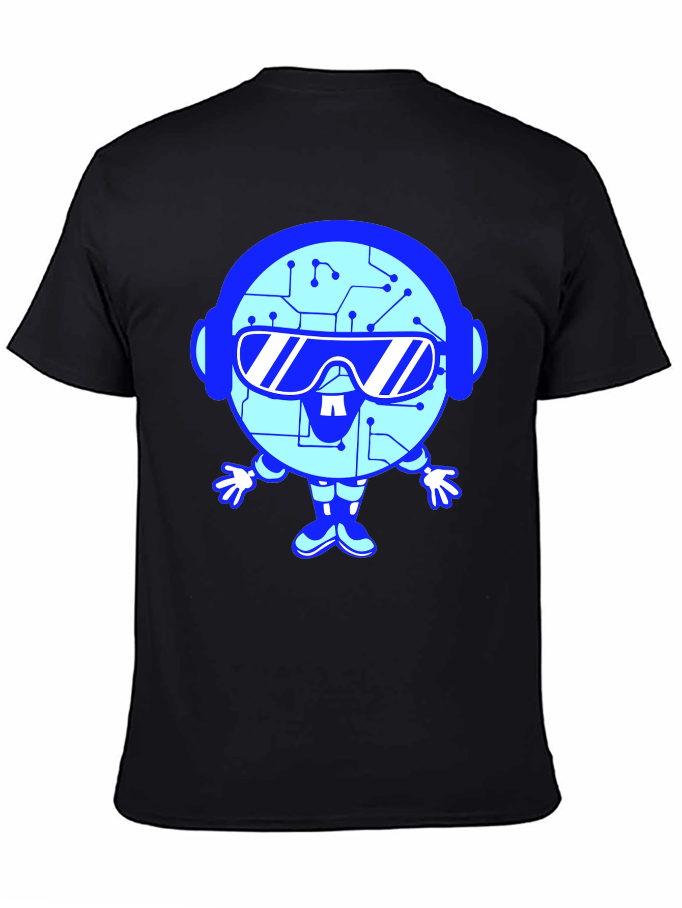Tech Bot Graphic T-Shirt - Cool Geeky Style
