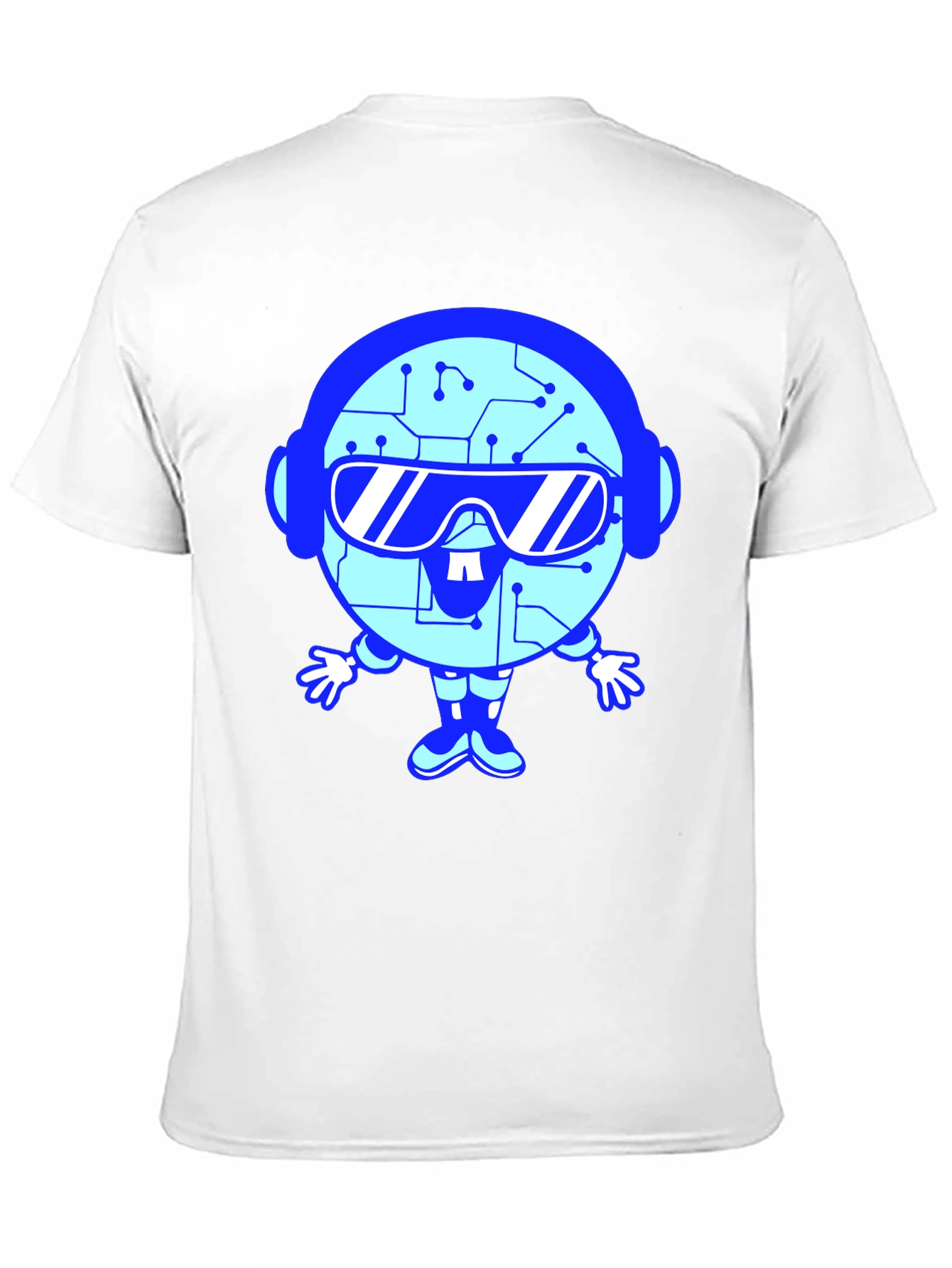 Tech Bot Graphic T-Shirt - Cool Geeky Style