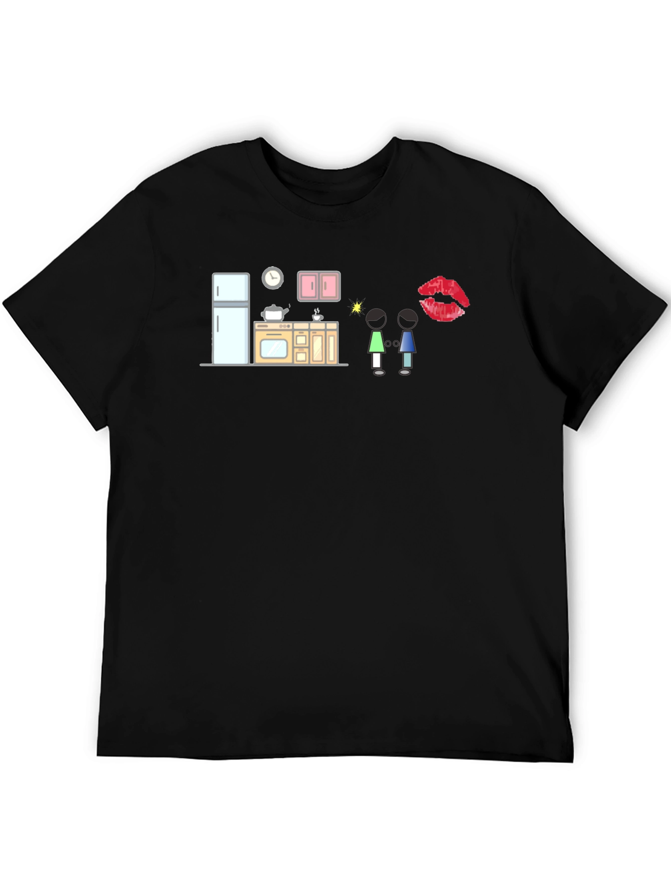 Quirky Kitchen Graphic Tee - Black