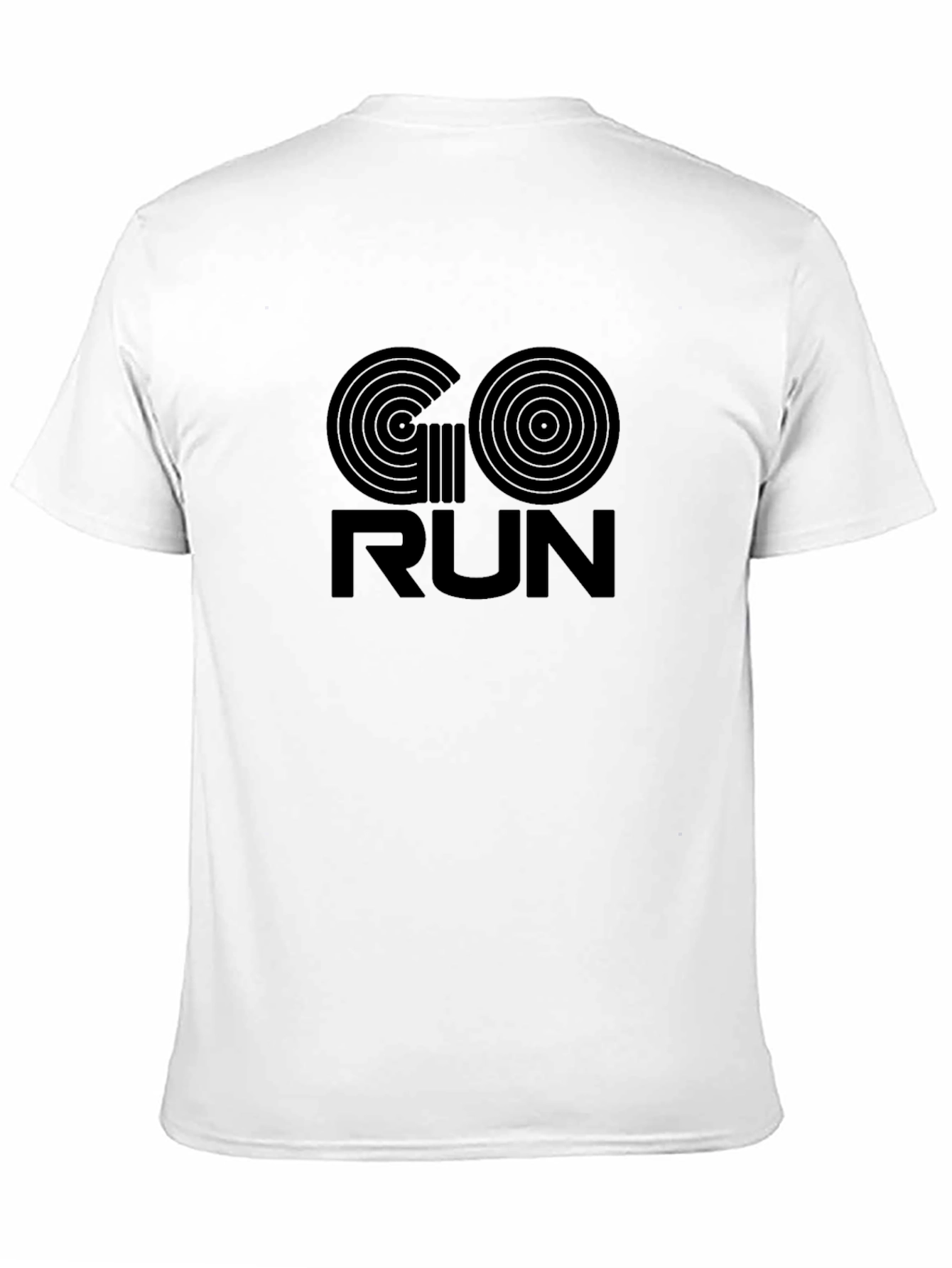 Go Run Graphic Tee - Black Cotton Blend