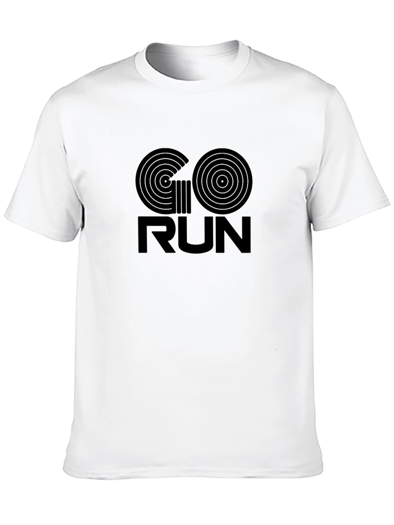 Go Run Graphic Tee - Black Cotton Blend