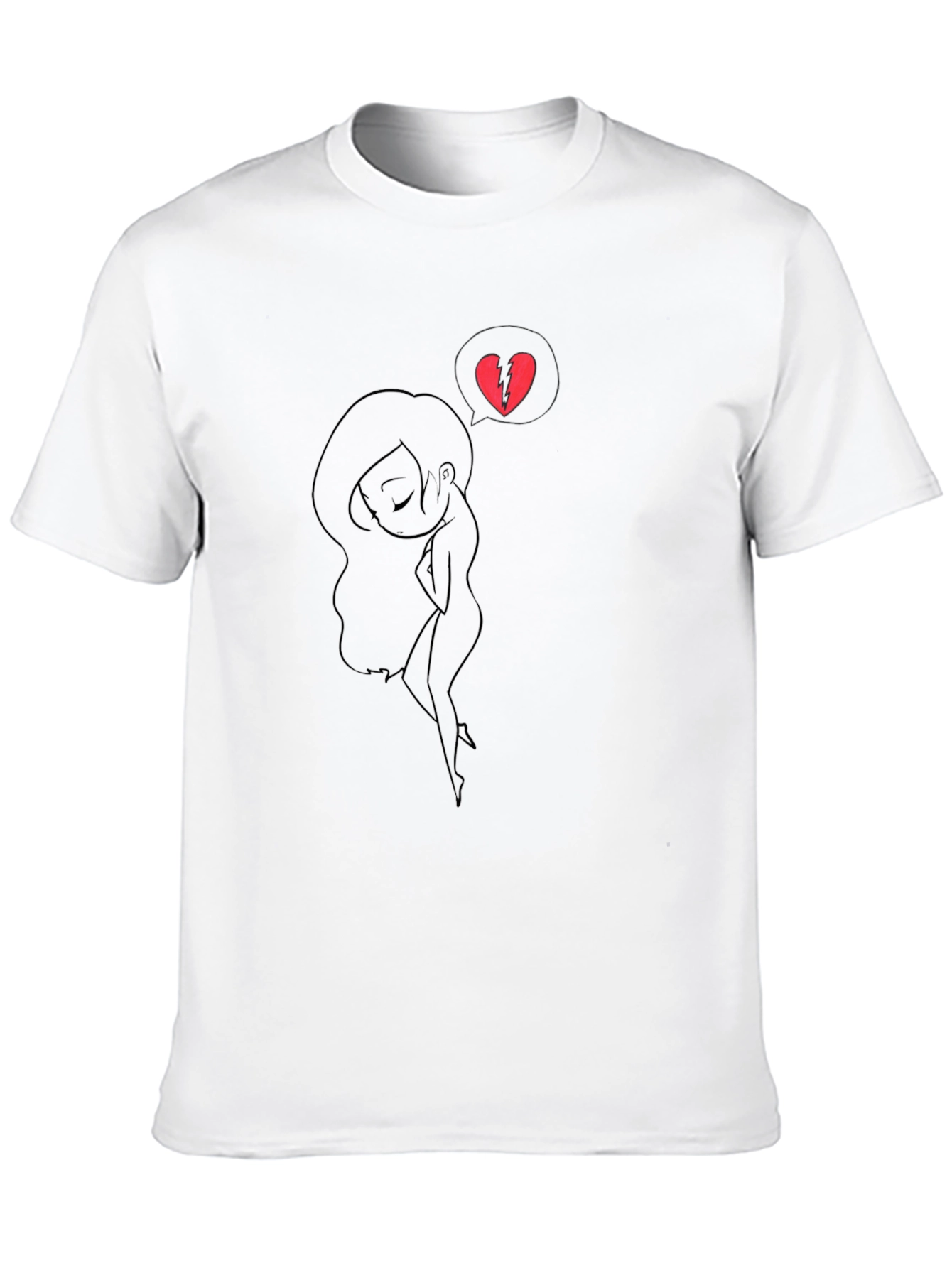 Broken Heart Silhouette T-Shirt