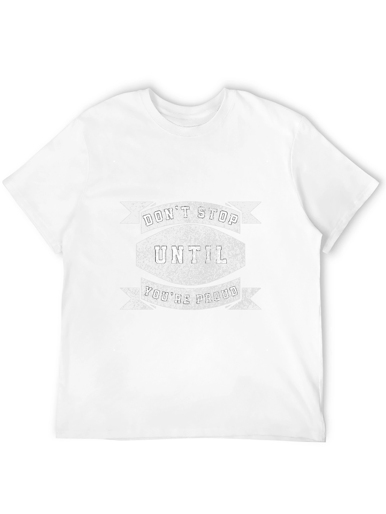 Motivational Dont Stop Black T-Shirt