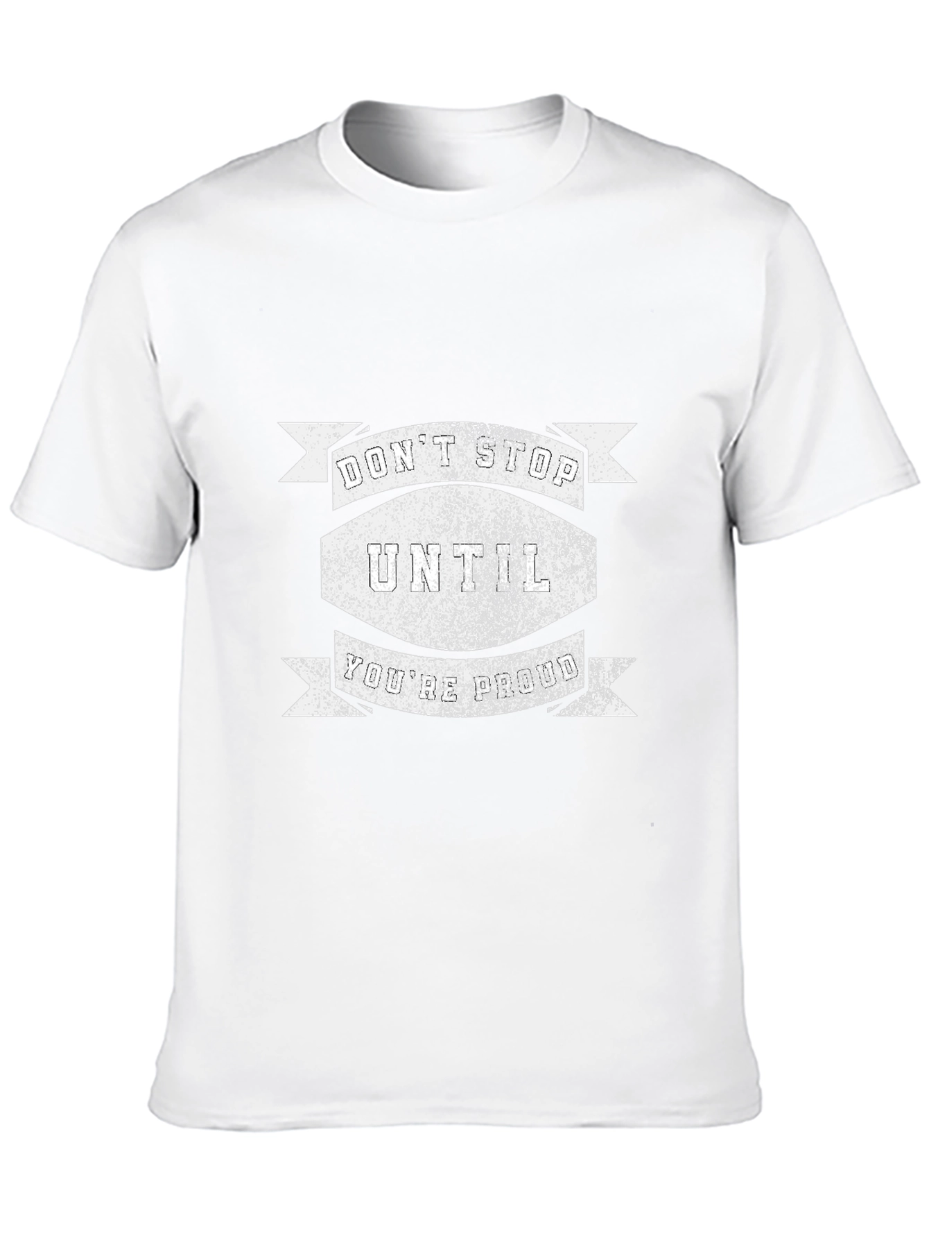 Motivational Dont Stop Black T-Shirt
