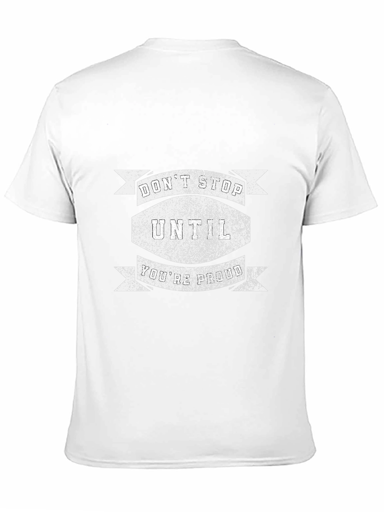 Motivational Dont Stop Black T-Shirt