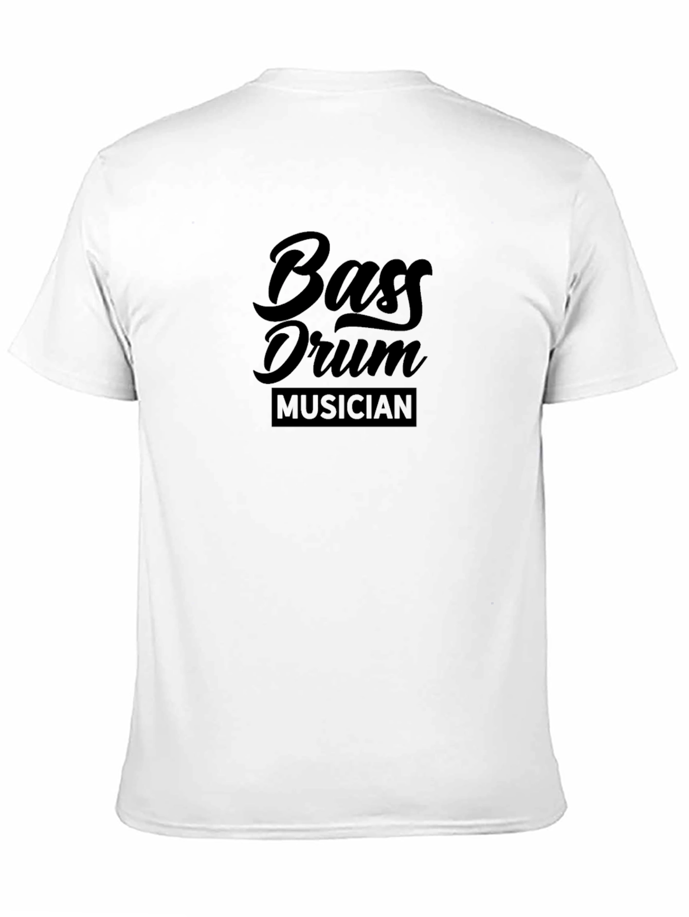 Bass Drum Musician Black T-Shirt