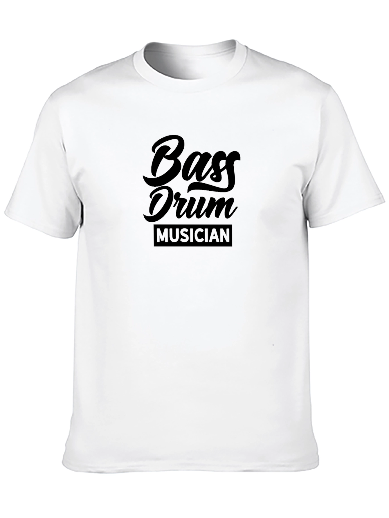 Bass Drum Musician Black T-Shirt