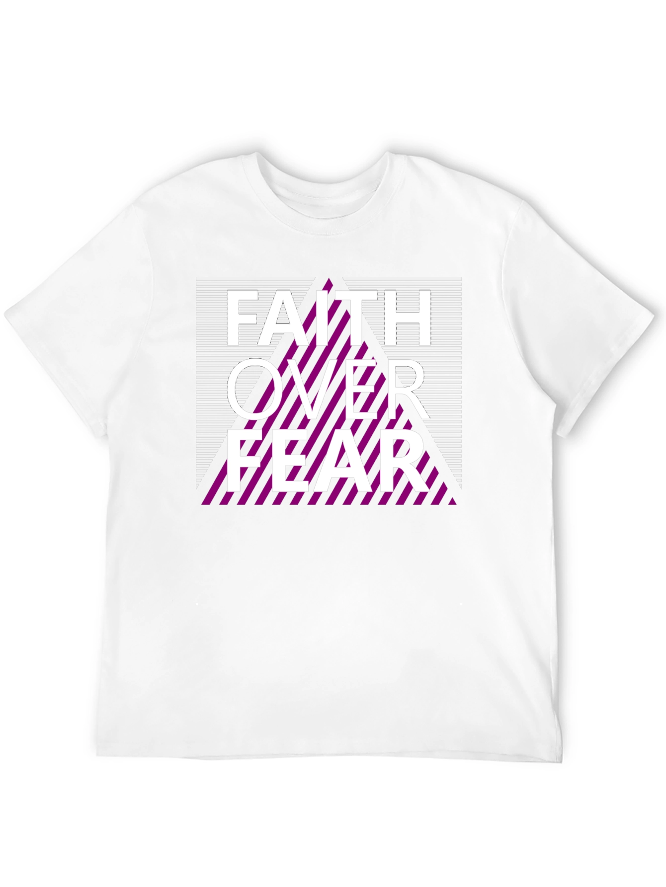 Faith Over Fear Graphic Tee - Stylish Black Shirt