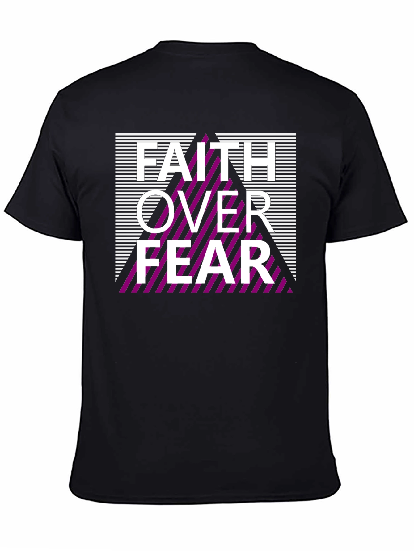 Faith Over Fear Graphic Tee - Stylish Black Shirt