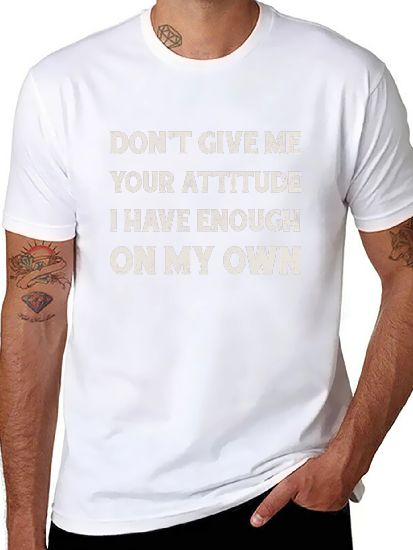 Funny Attitude Slogan Graphic Tee